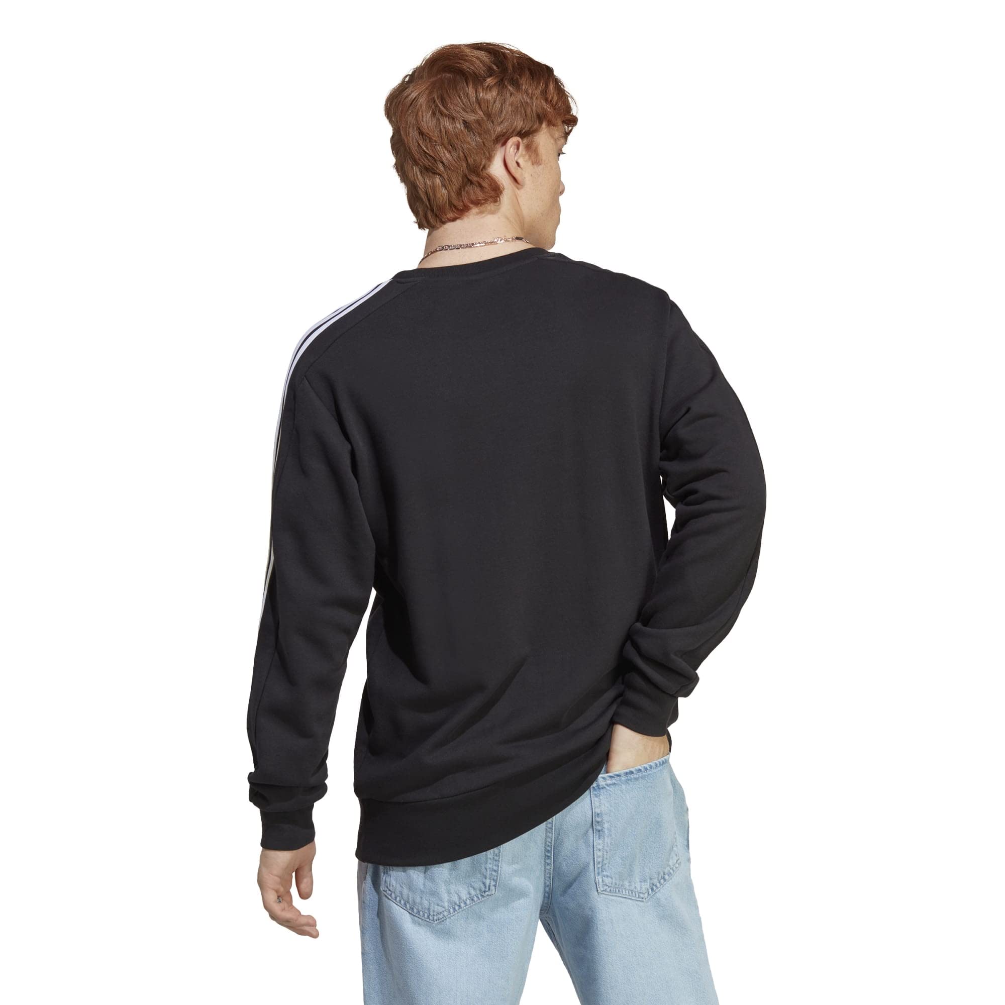adidas M 3s Ft Swt, Sudadera, Hombre, Negro, L