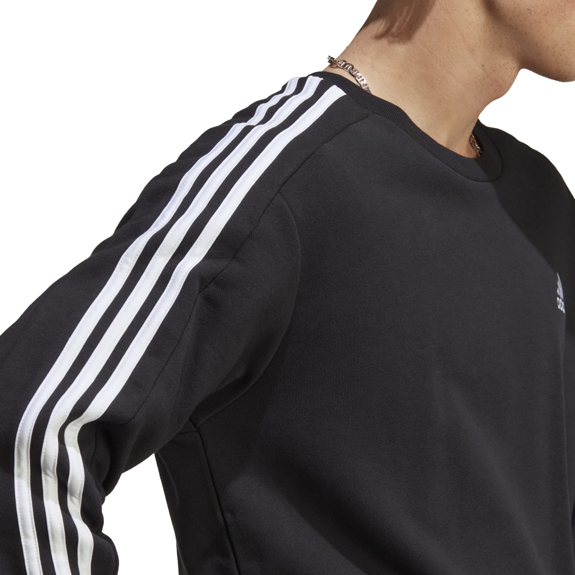adidas M 3s Ft Swt, Sudadera, Hombre, Negro, L