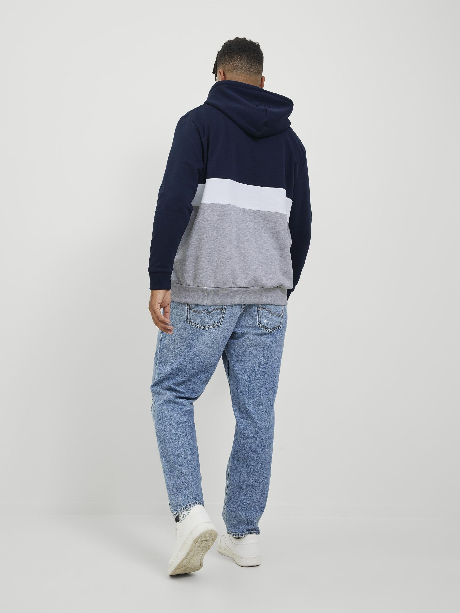 Bestseller A/S Jjereid Blocking Sweat Hood Noos Pls Sudadera con Capucha para Hombre