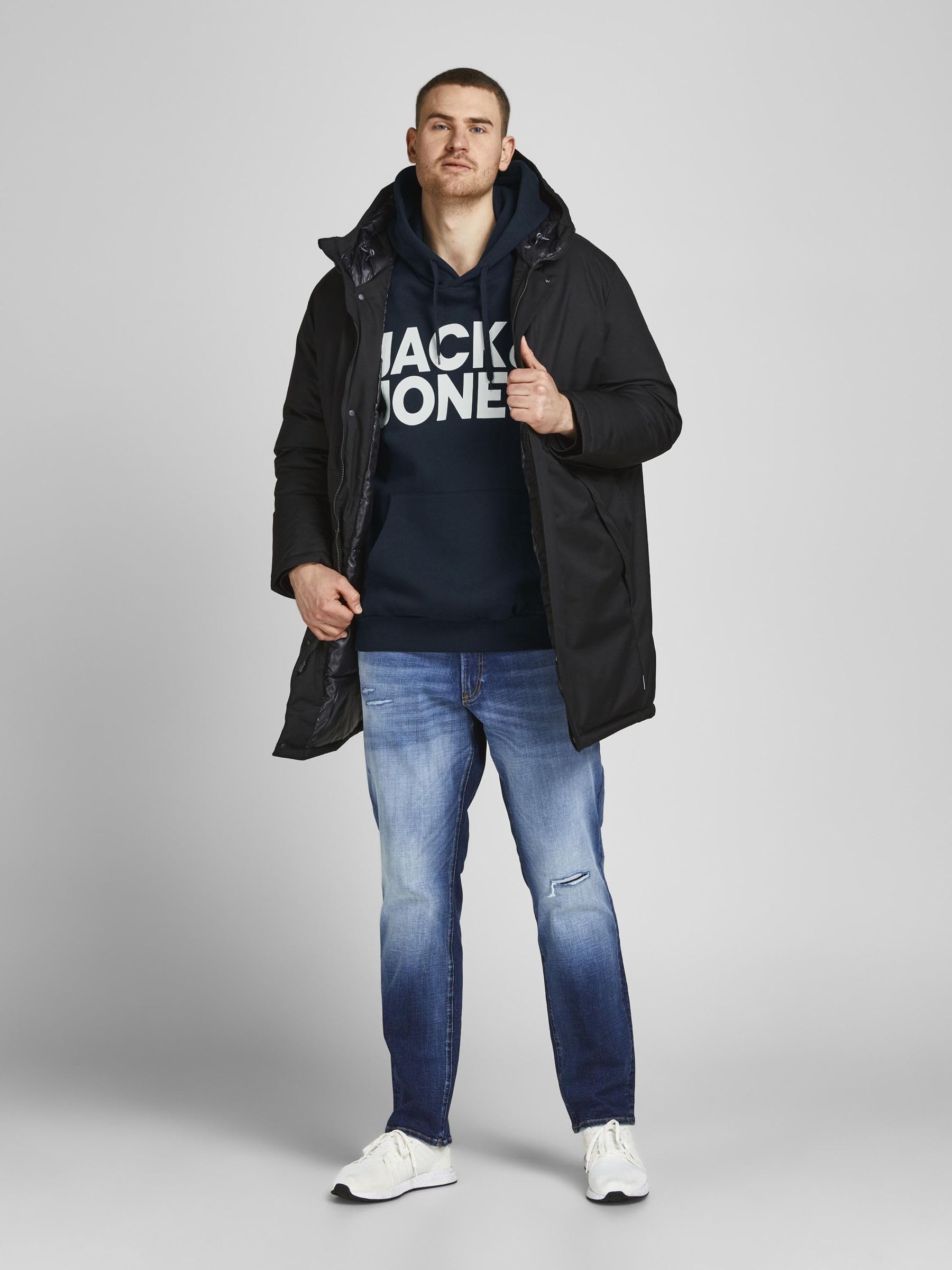 JACK&JONES PLUS Jjecorp Logo Sweat Hood Noos PS Hooded Sweatshirt para Hombre