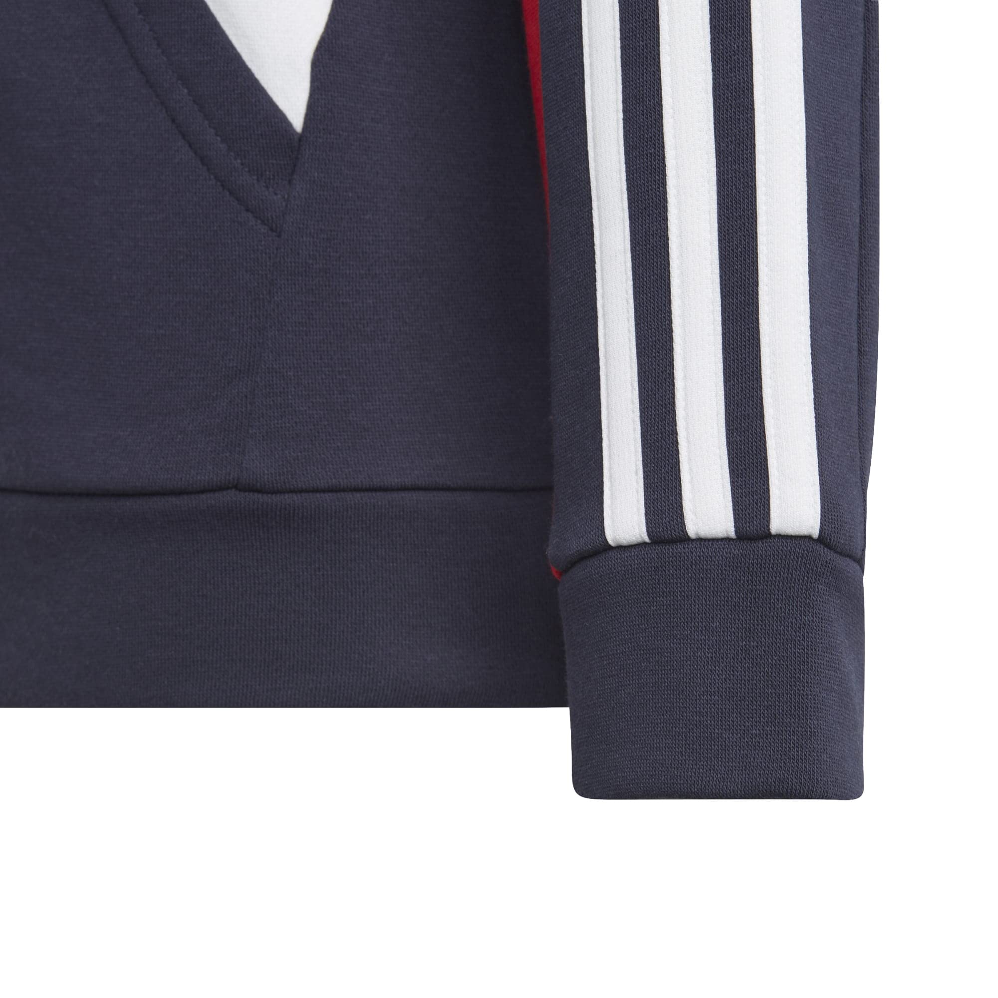 adidas Colorblock 3-Stripes Sudadera con Capucha Unisex niños