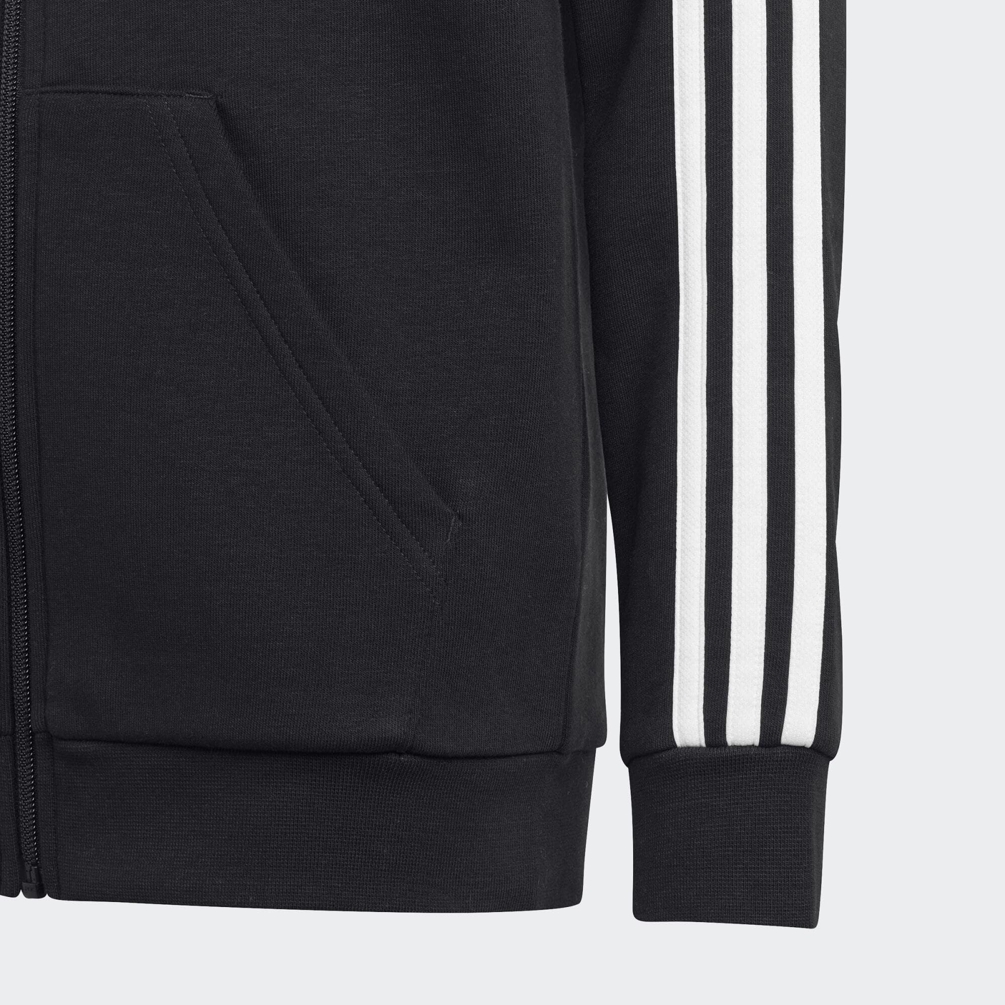 adidas Essentials 3-Stripes Fleece Full-Zip Hoodie Sudadera Unisex niños