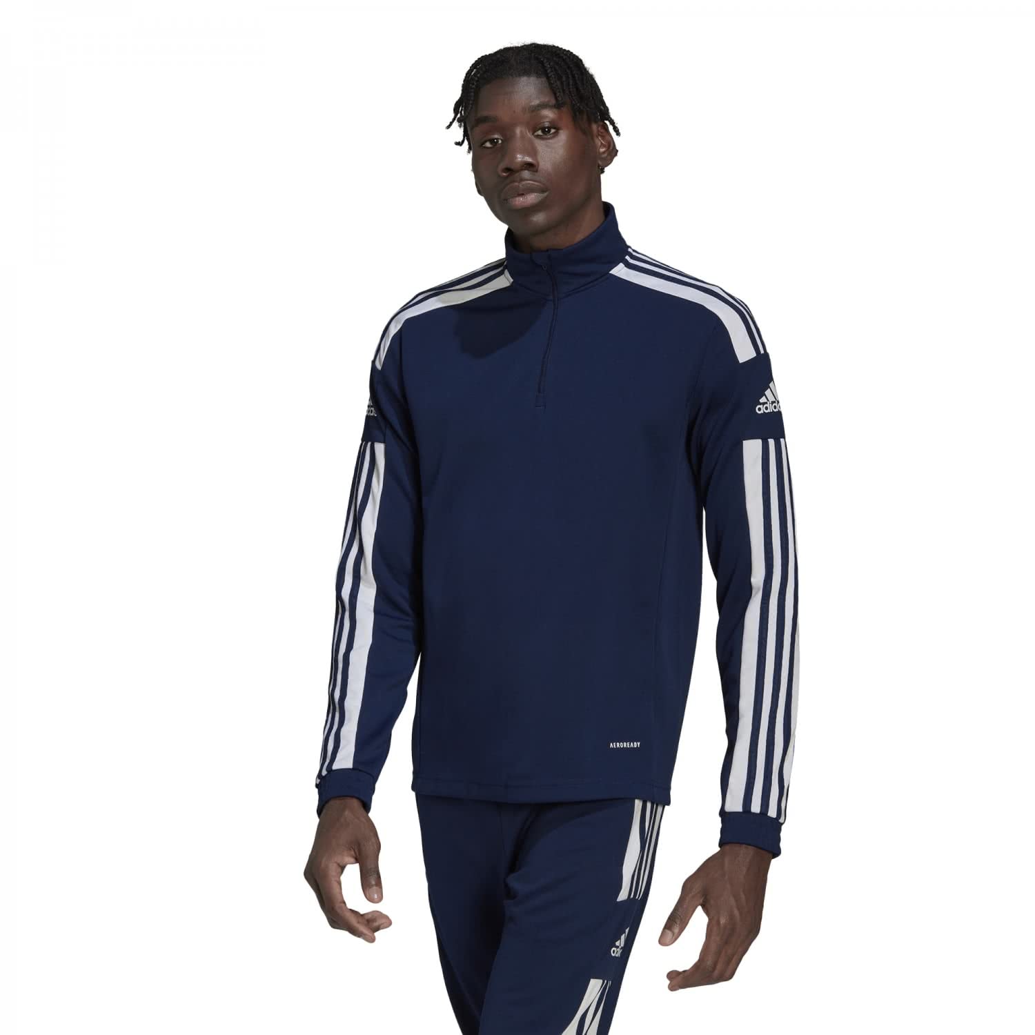 Adidas Hombre Sweatshirt, Team Navy Blue/White, L