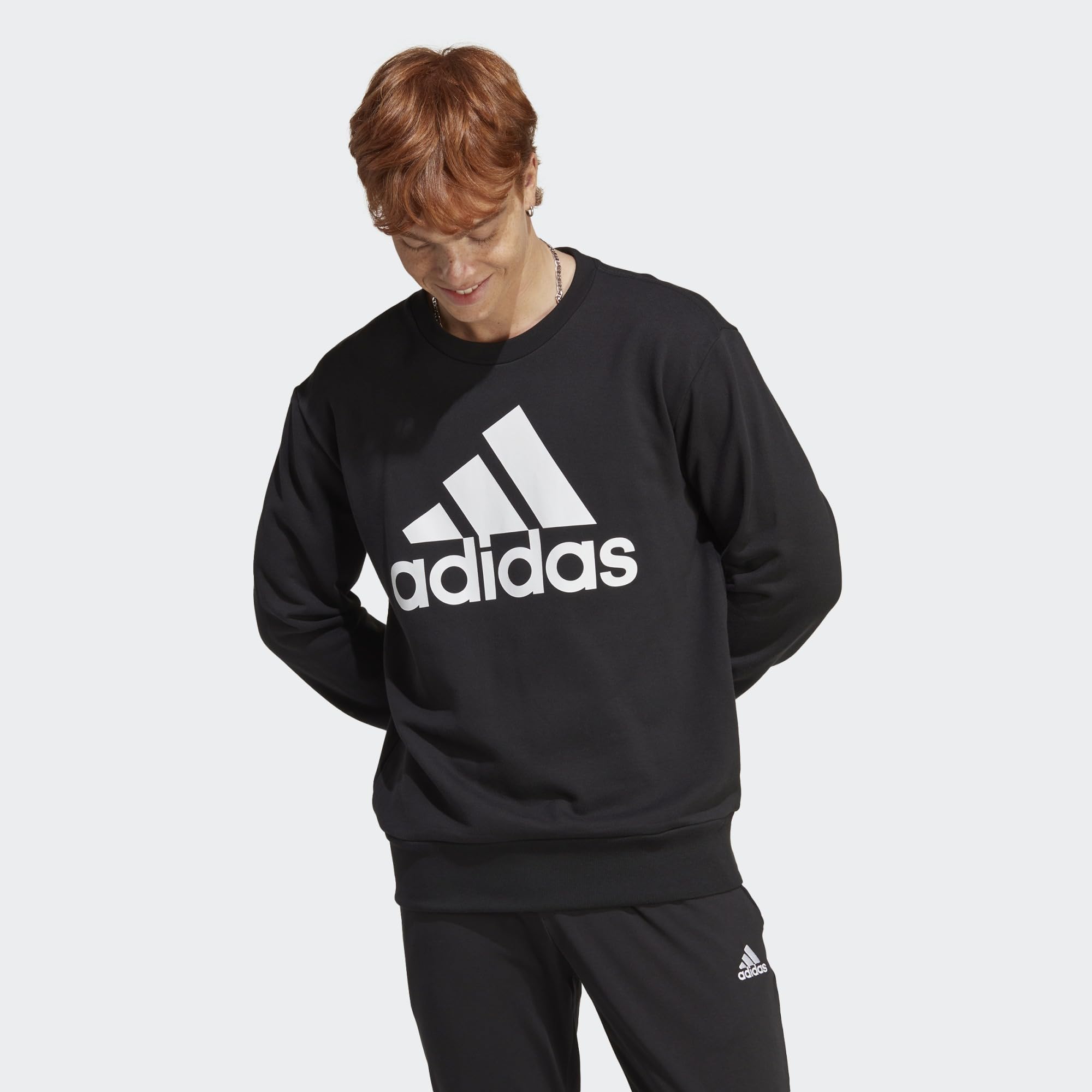 ADIDAS IC9324 M BL FT SWT Sweatshirt Hombre Black Tamaño S