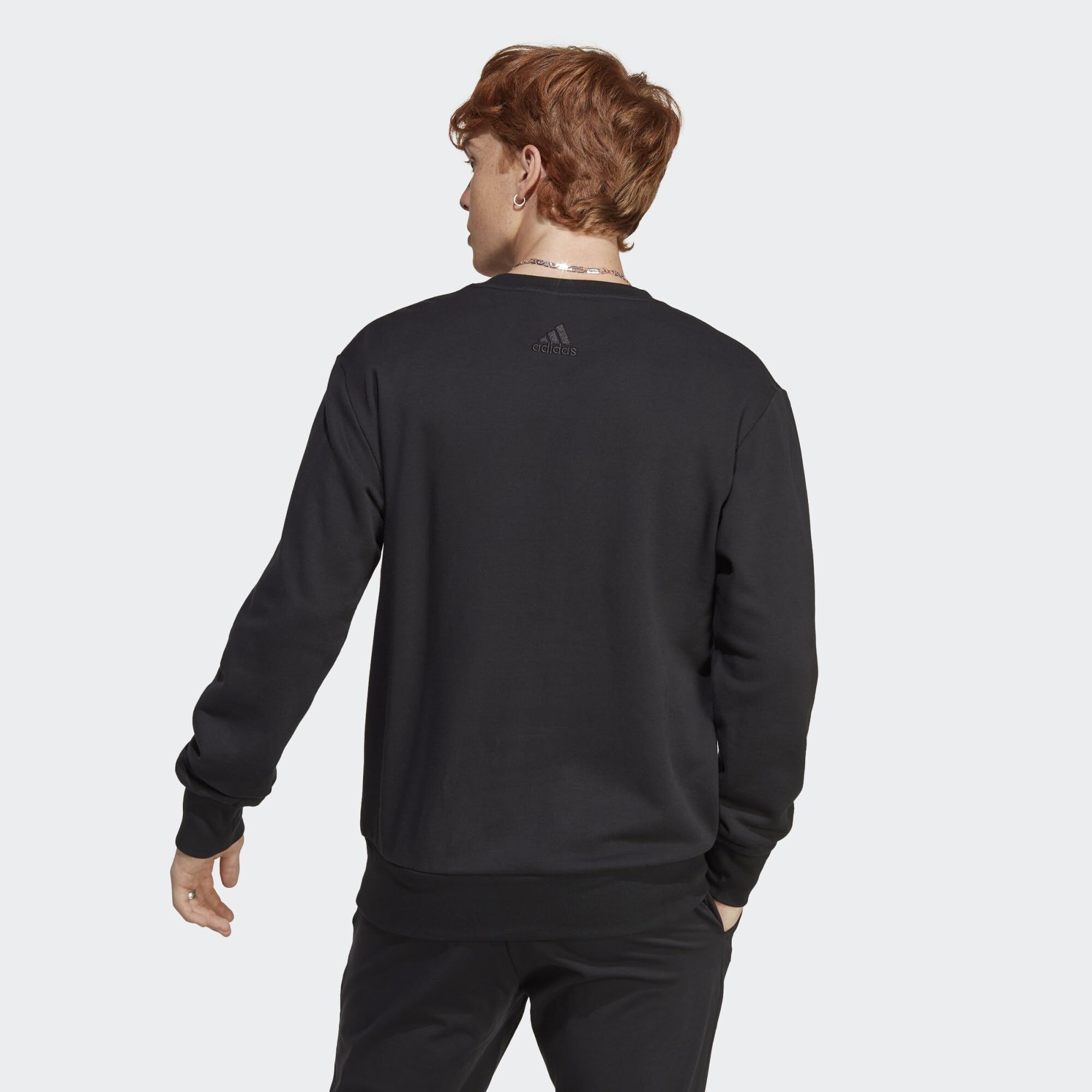 ADIDAS IC9324 M BL FT SWT Sweatshirt Hombre Black Tamaño S