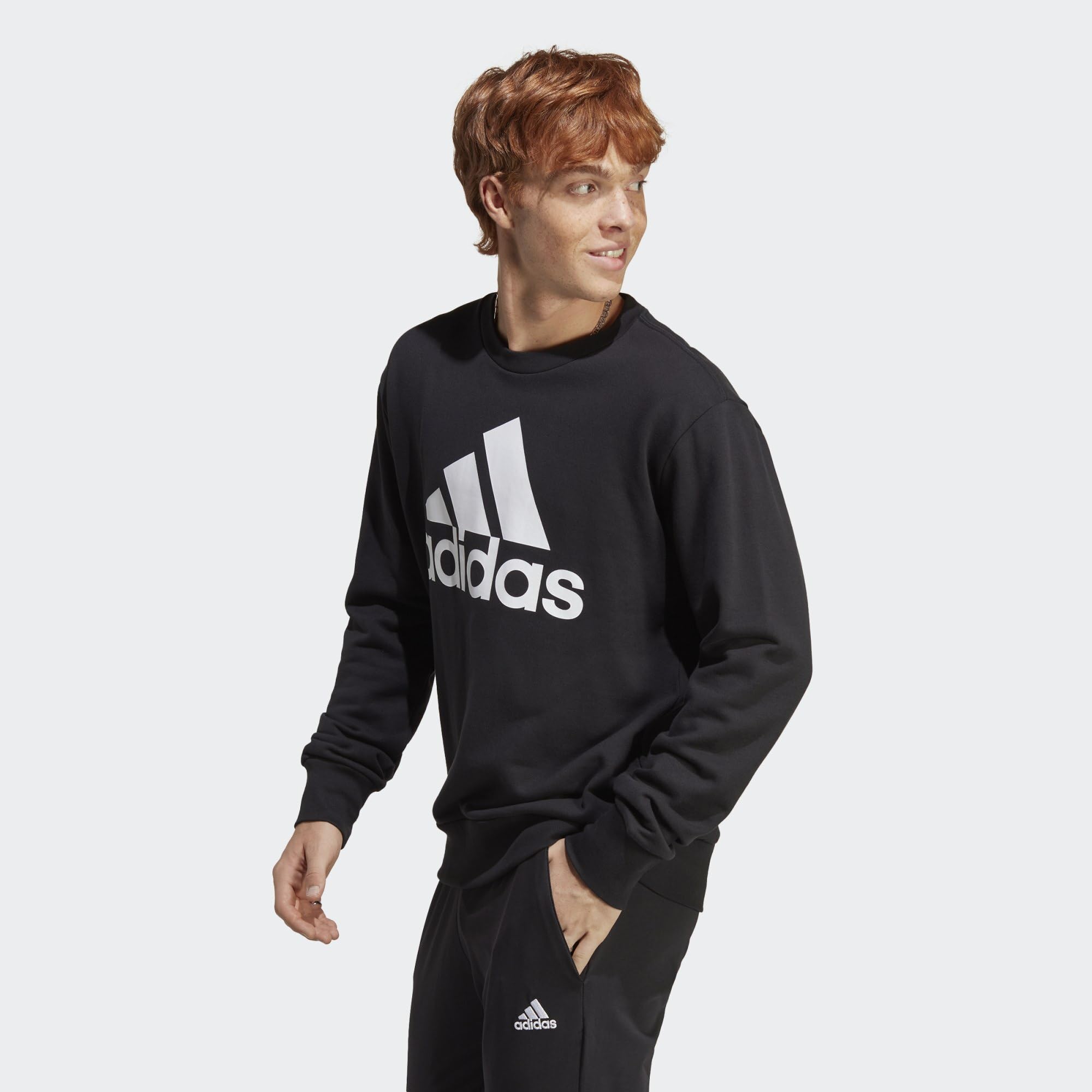 ADIDAS IC9324 M BL FT SWT Sweatshirt Hombre Black Tamaño S