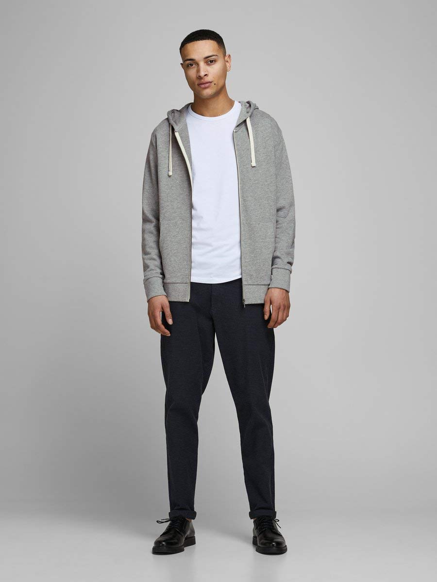 Jack & Jones Jjeholmen Sweat Zip Hood Plus Noos Sudadera con Capucha para Hombre