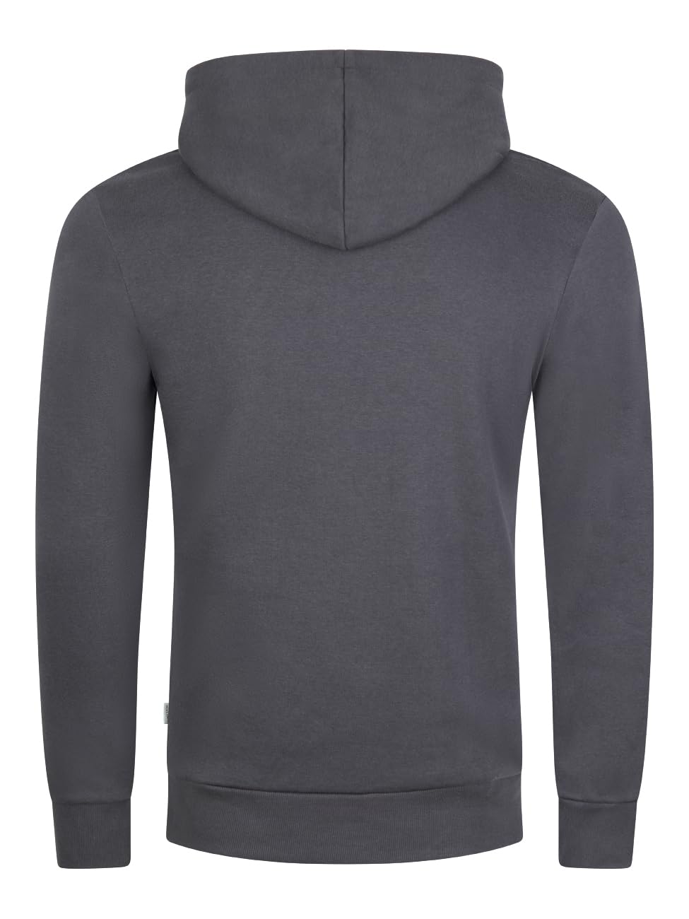 JACK & JONES Sudadera con capucha para hombre JJEADRIAN Sudadera con capucha y bolsillos canguro Corte Regular Algodón Estampado Negro Gris Azul S M L XL XXL 3XL