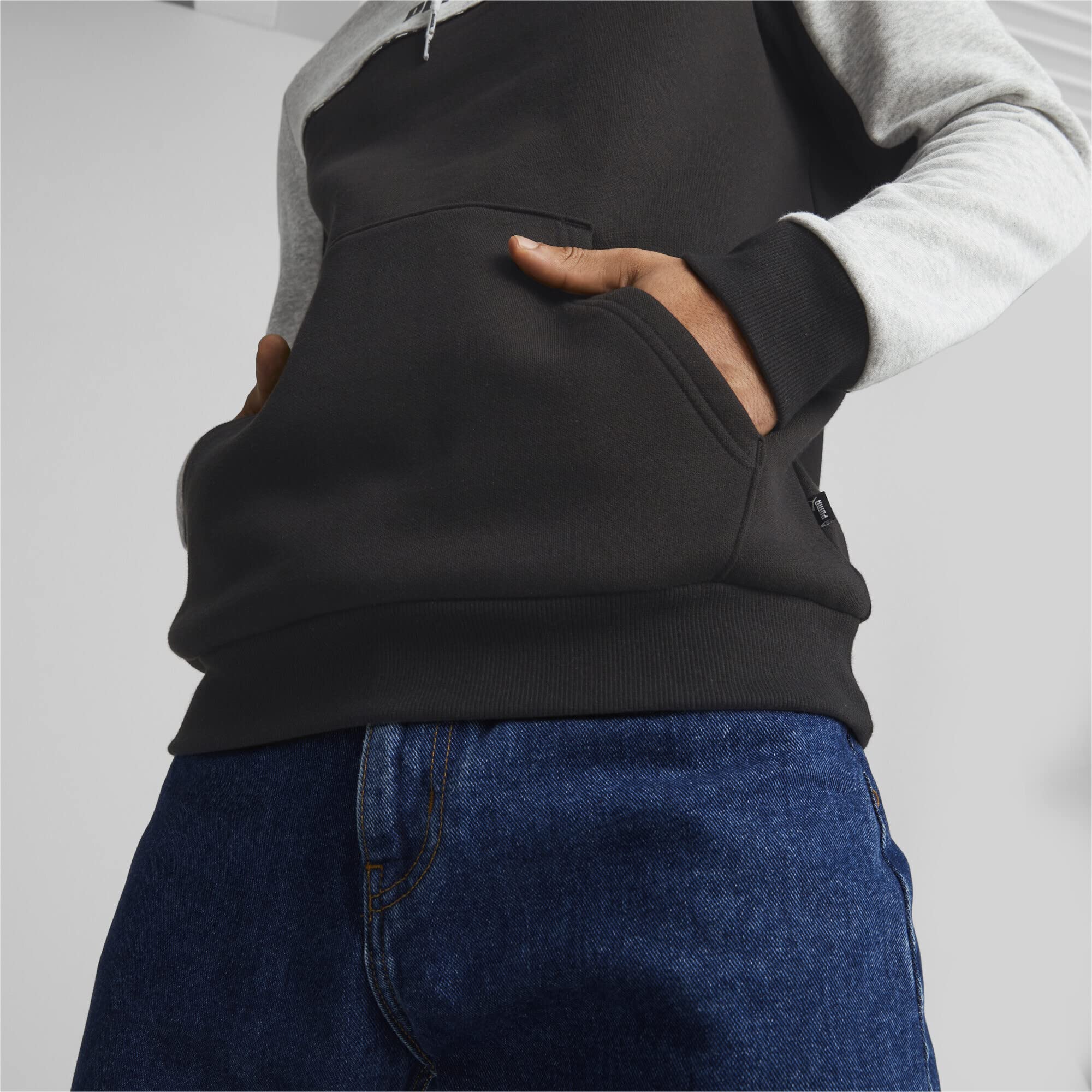 PUMA ESS Block X Tape Sudadera con Capucha FL Sudor para Hombre