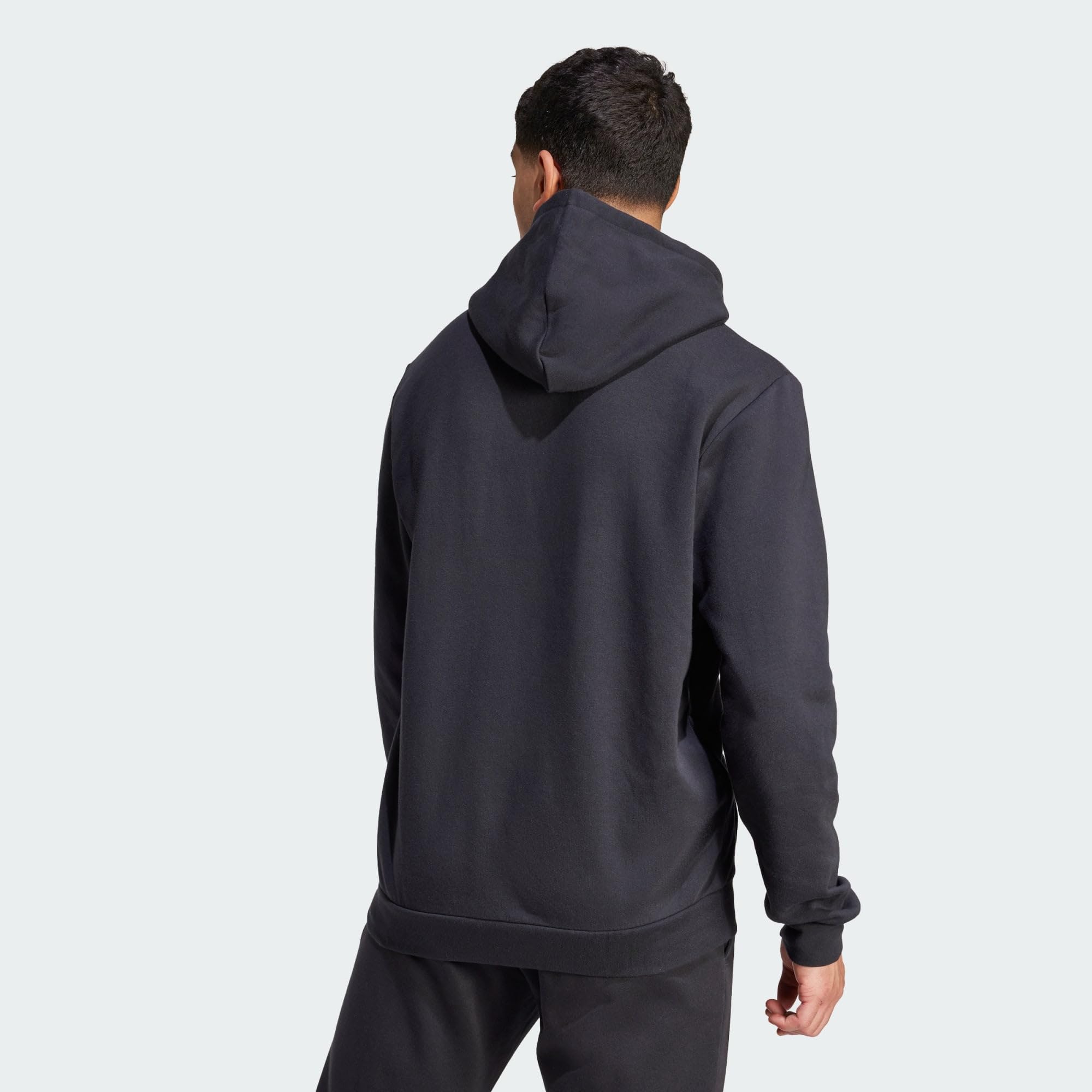 adidas Essentials Fleece Sudadera para Hombre Black / White, S