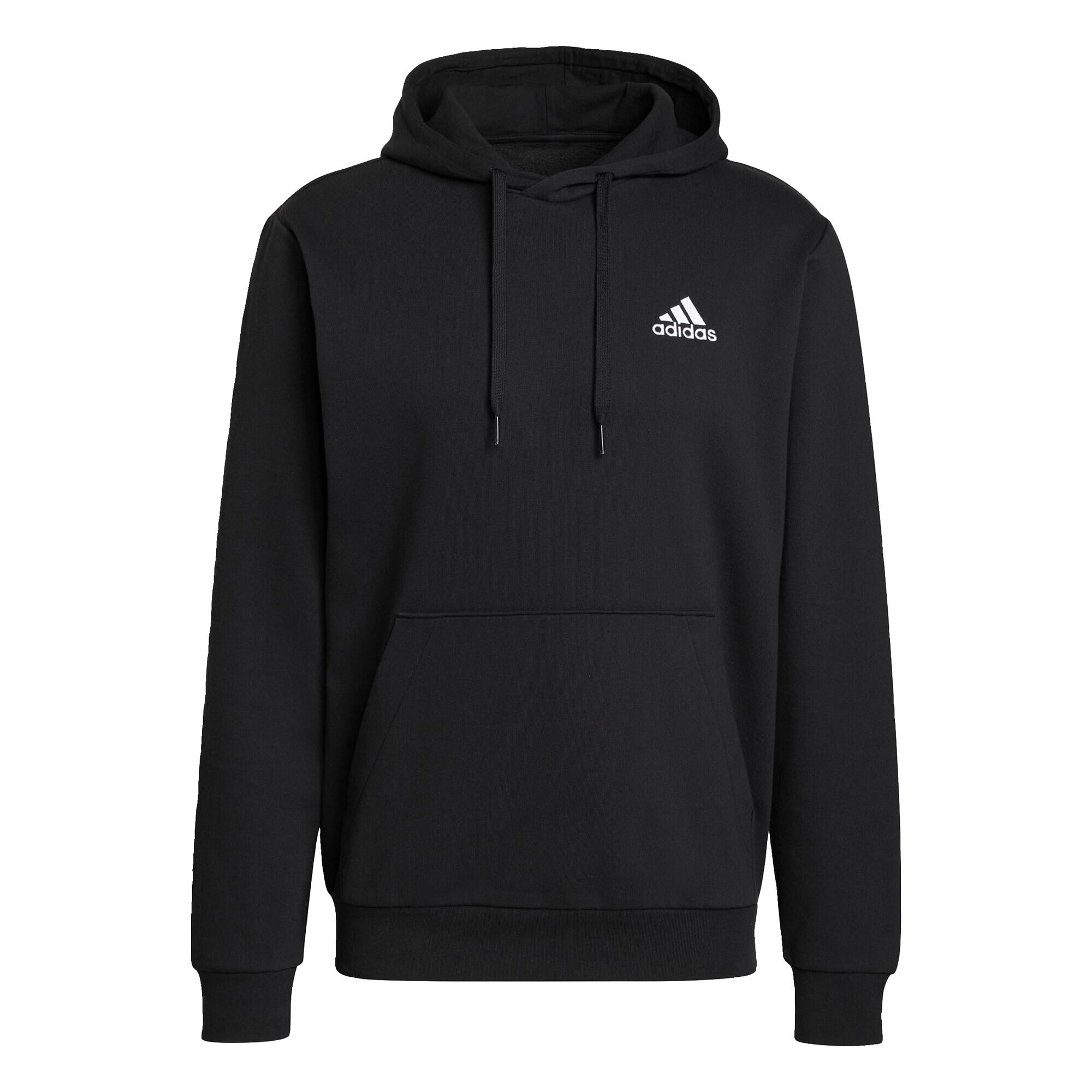 adidas Essentials Fleece Sudadera para Hombre Black / White, S