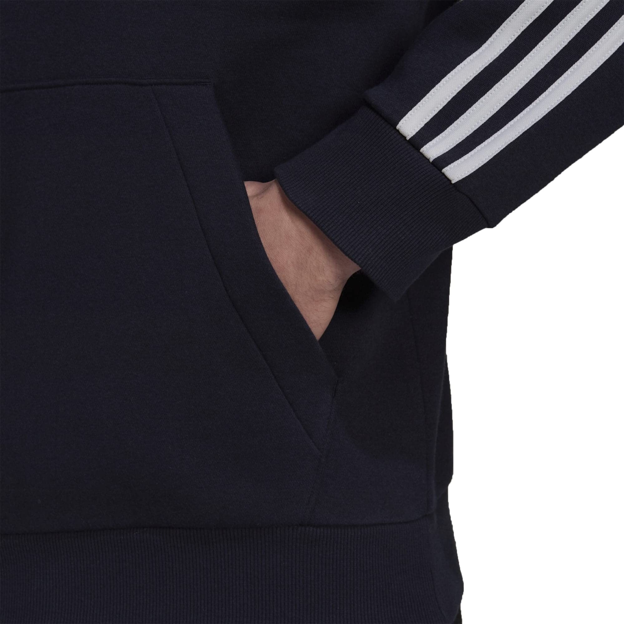 adidas Hombre Essentials Fleece Sudadera con capucha, Legend Ink/White, M