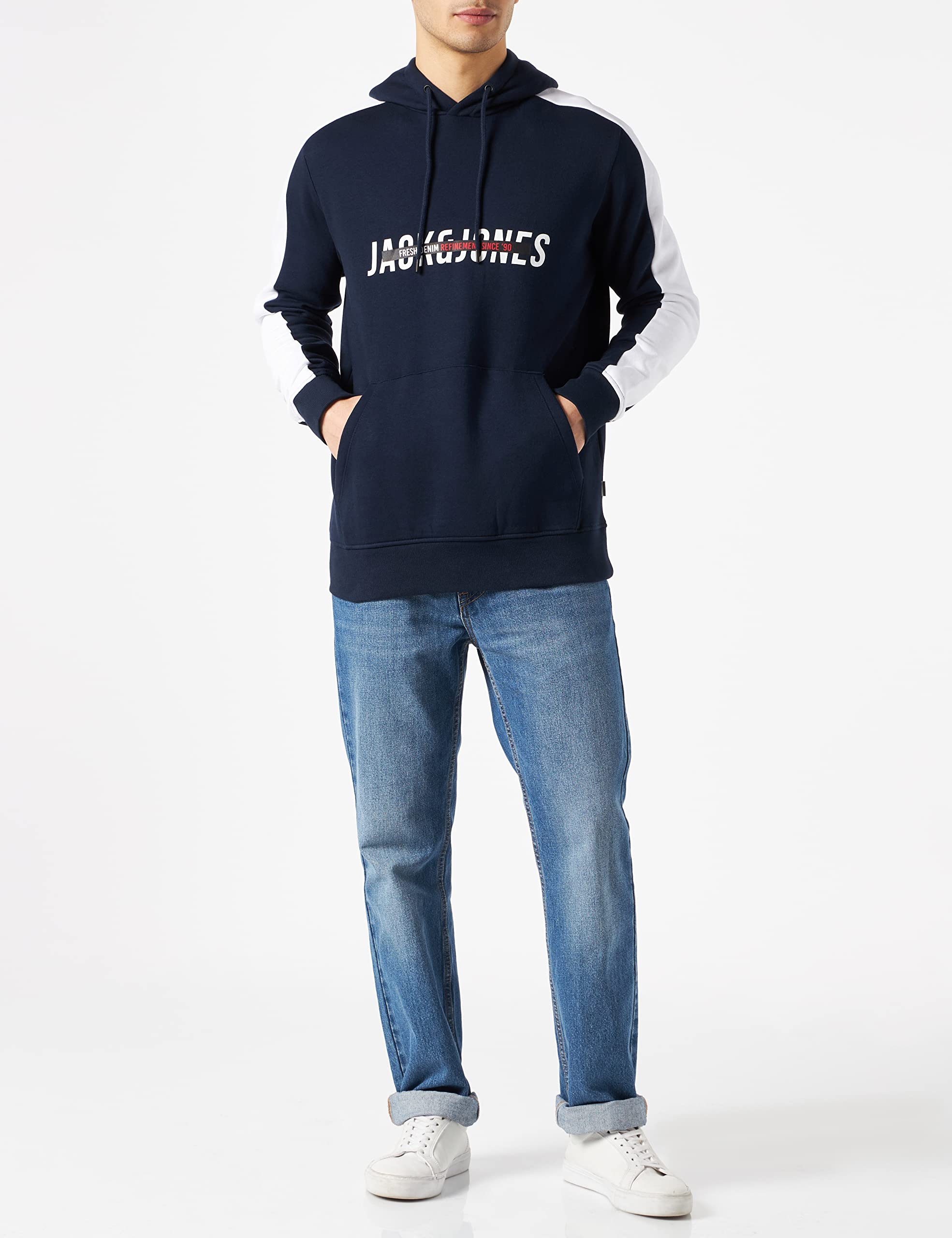 JACK & JONES Jjcut Sudadera con Capucha Hombre