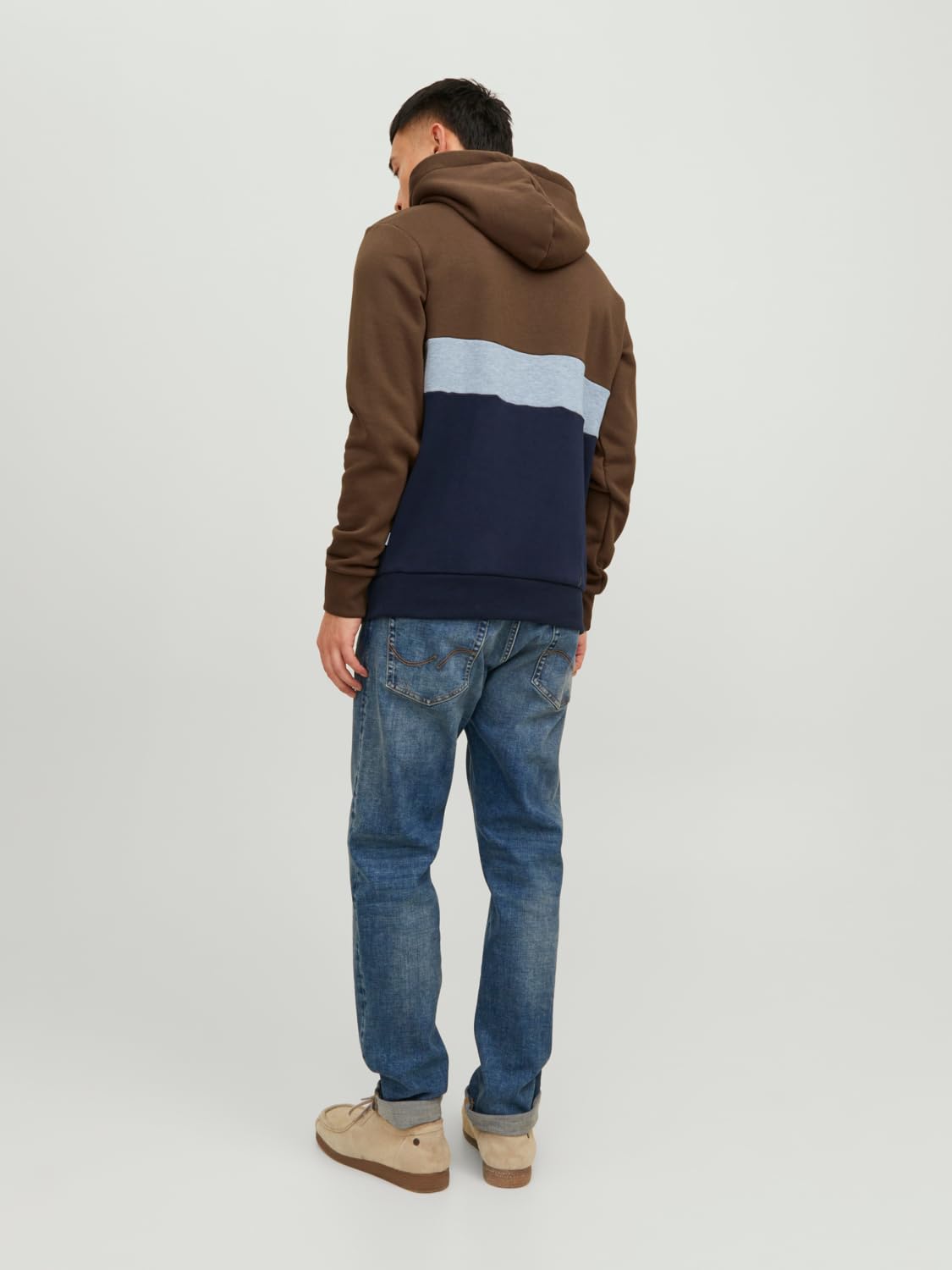 JACK & JONES Jjereid Blocking Sweat Hood Noos-Sudadera con Capucha Hombre