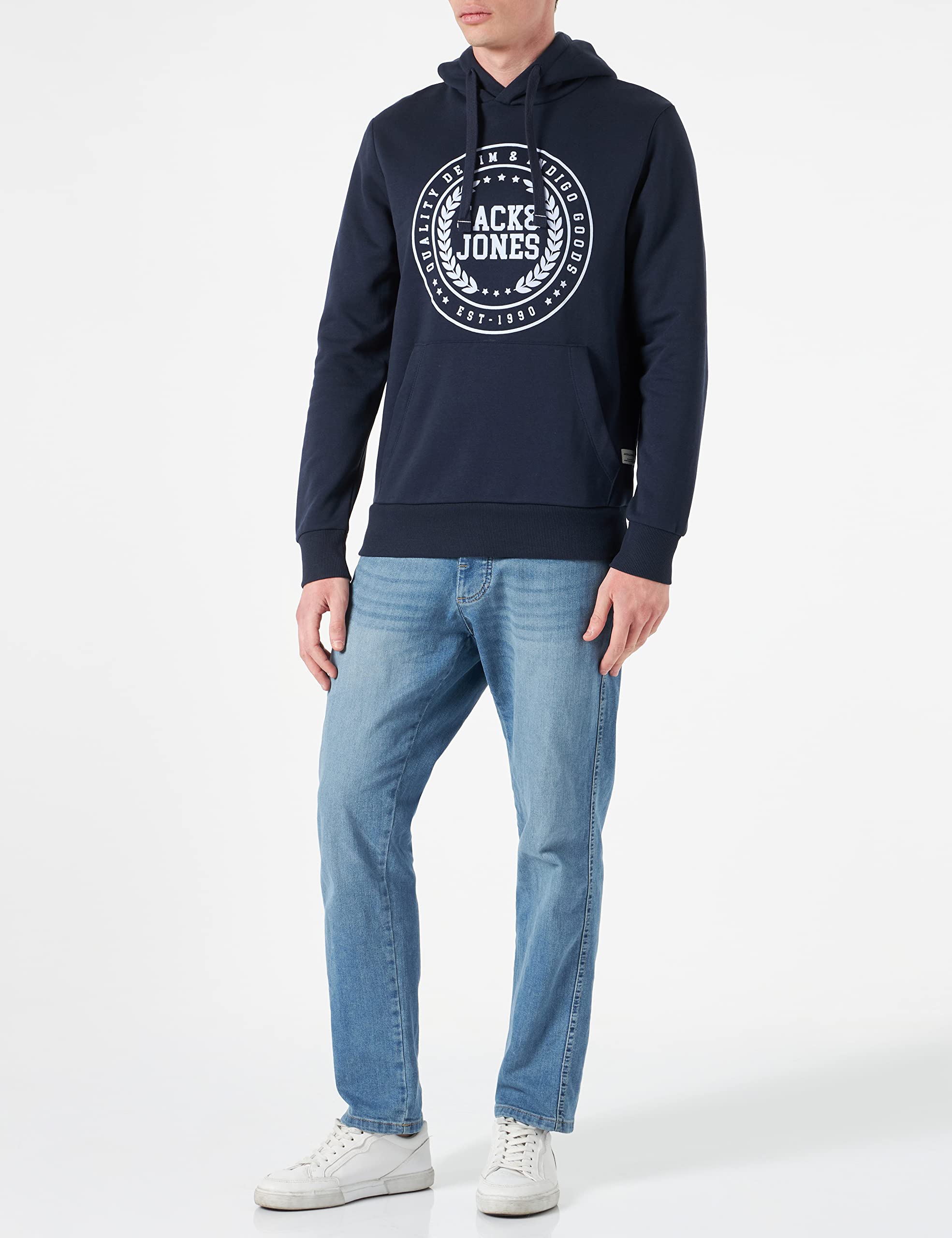 JACK & JONES Jjflocker Sweat Hoodie Sudadera con Capucha para Hombre