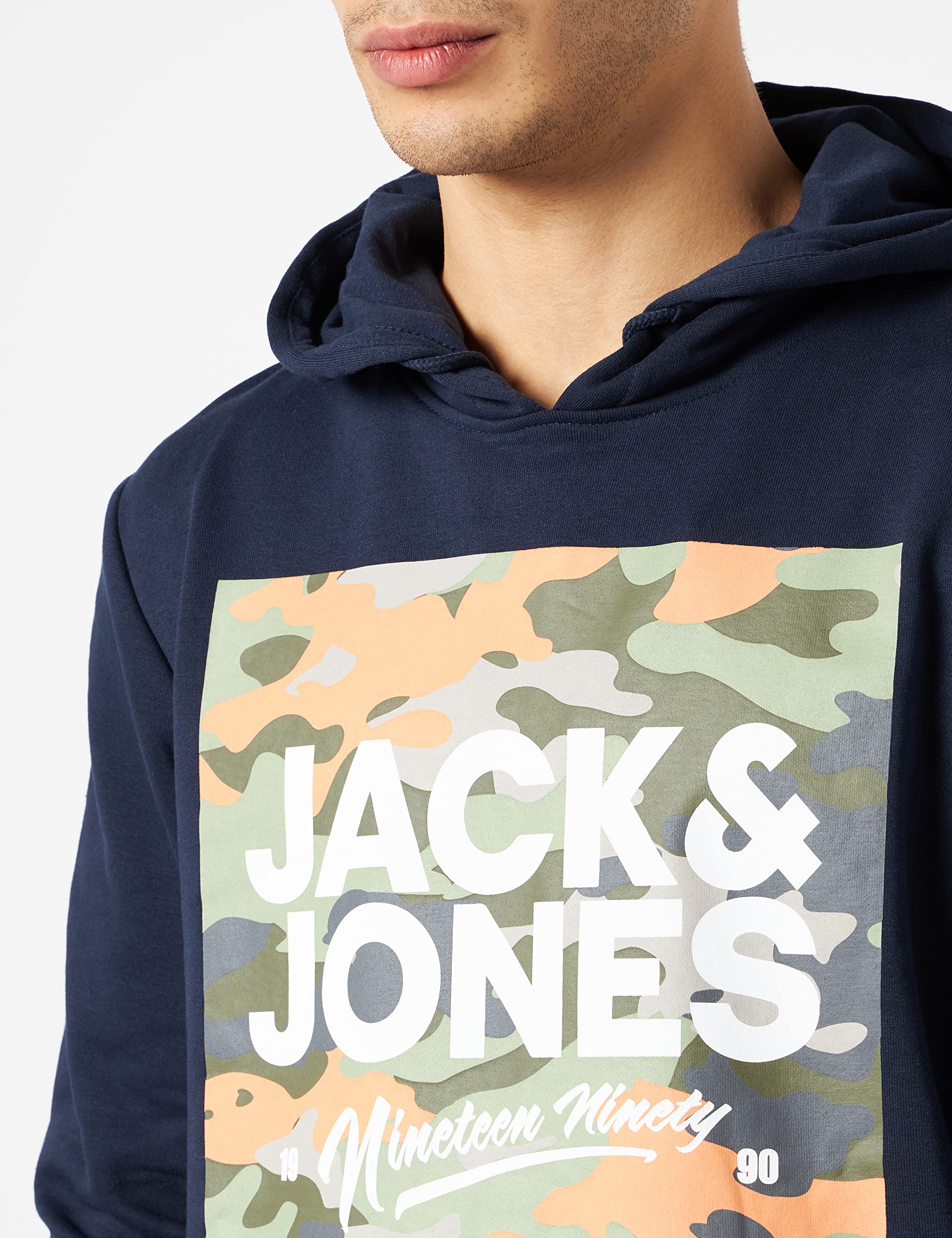 JACK & JONES Jjpete Shape Sweat Hood Sudadera con Capucha para Hombre
