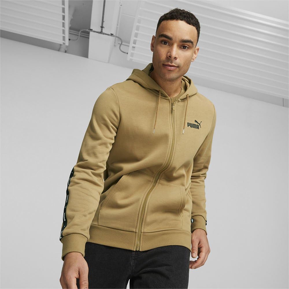 PUMA ESS+ Tape Full-Zip Hoodie FL Sudadera Unisex Adulto