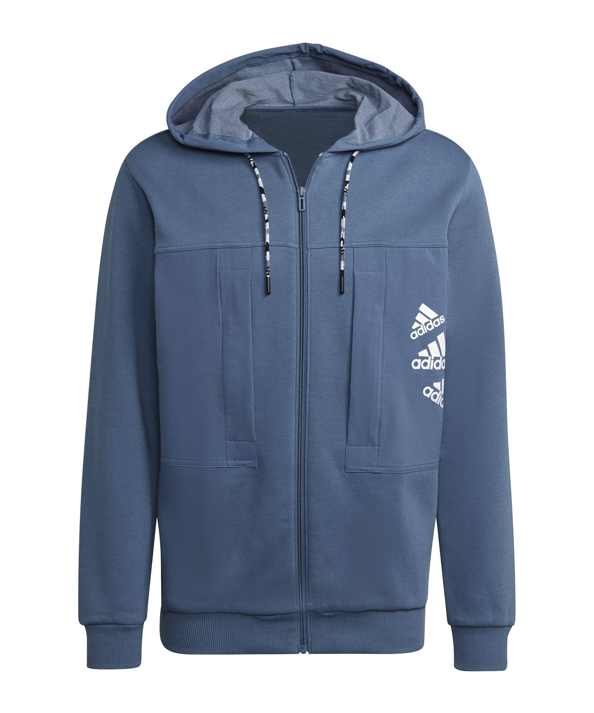 adidas M Q4 Bl FZ HD Sudadera con Capucha Y Cremallera Hombre