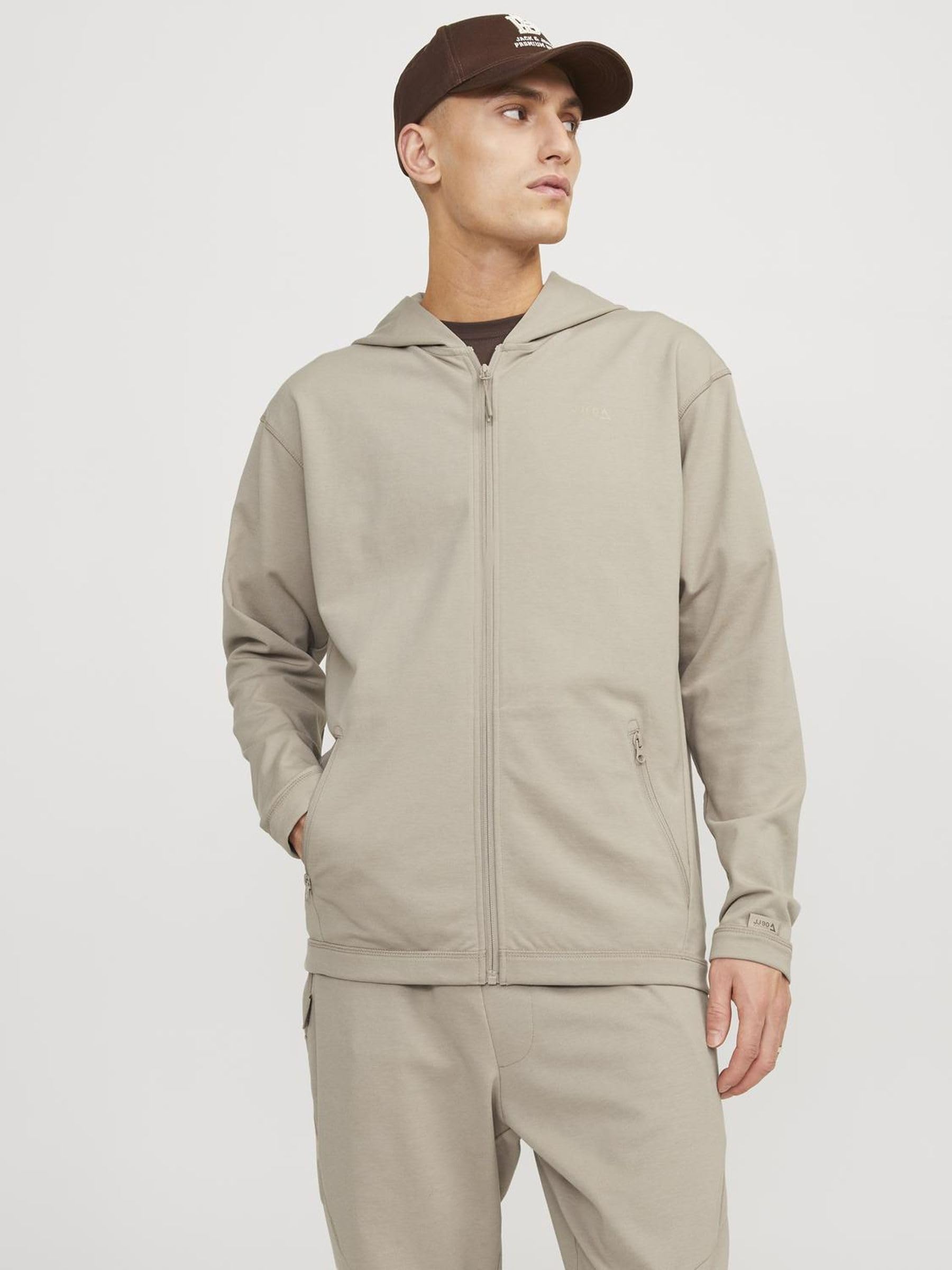 JACK & JONES Jcocloud Sudadera con Cremallera Noos Hombre