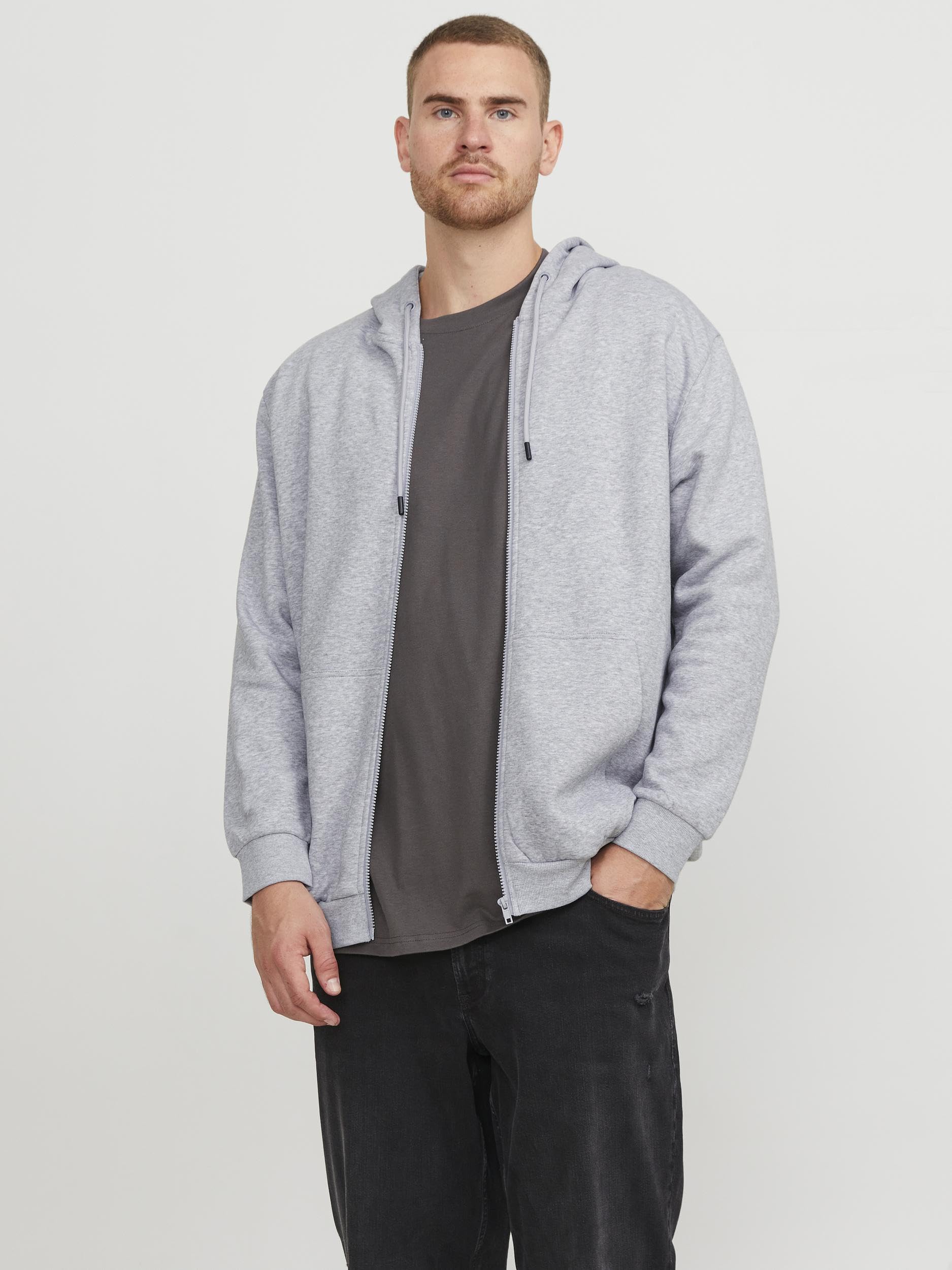 Jack & Jones Jjebradley Sudadera con Cremallera Noos Pls Capucha para Hombre