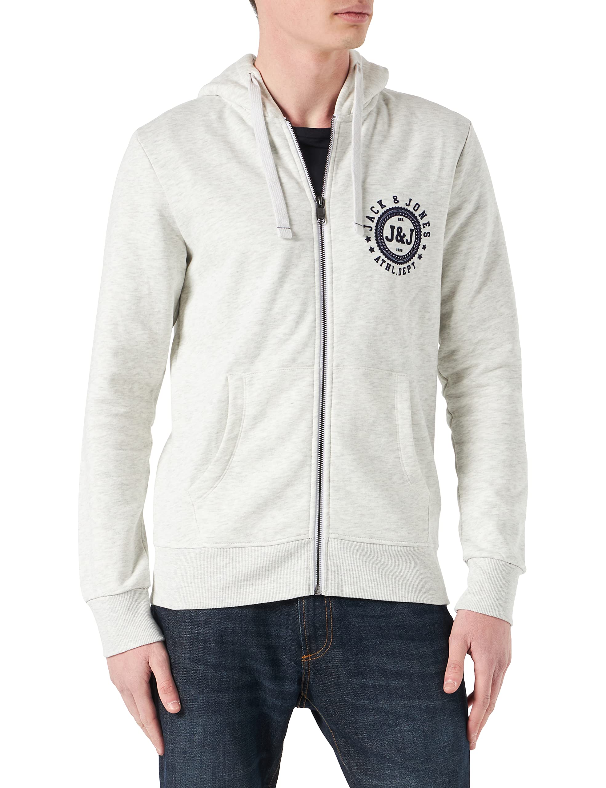 JACK & JONES Jjflocker Sudadera con Capucha con Cremallera Chaqueta Deportiva para Hombre