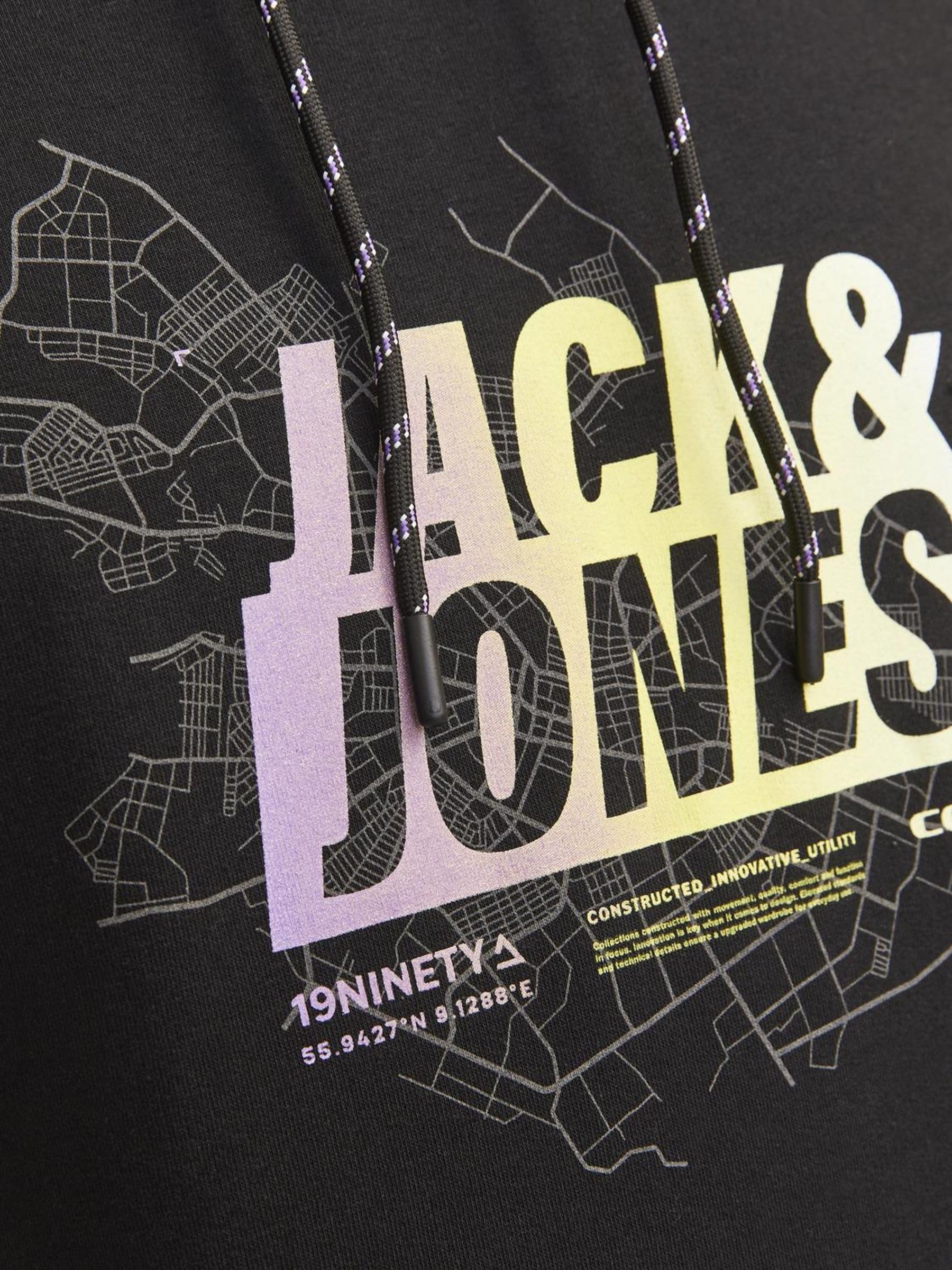 JACK & JONES Sudadera con Capucha Jcomap Summer Logo Hombre