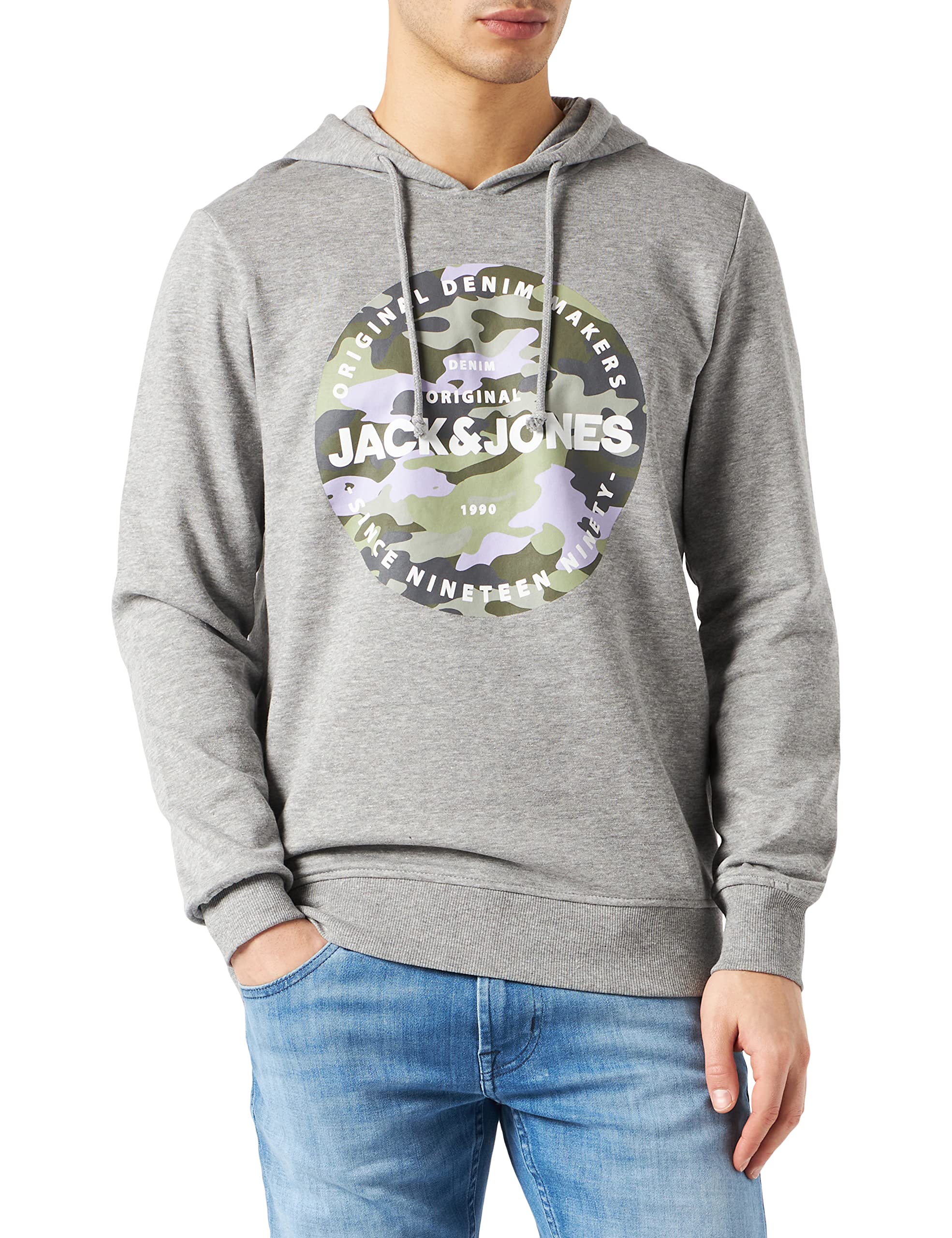 JACK & JONES Sudadera con Capucha Jjpete Shape Hombre