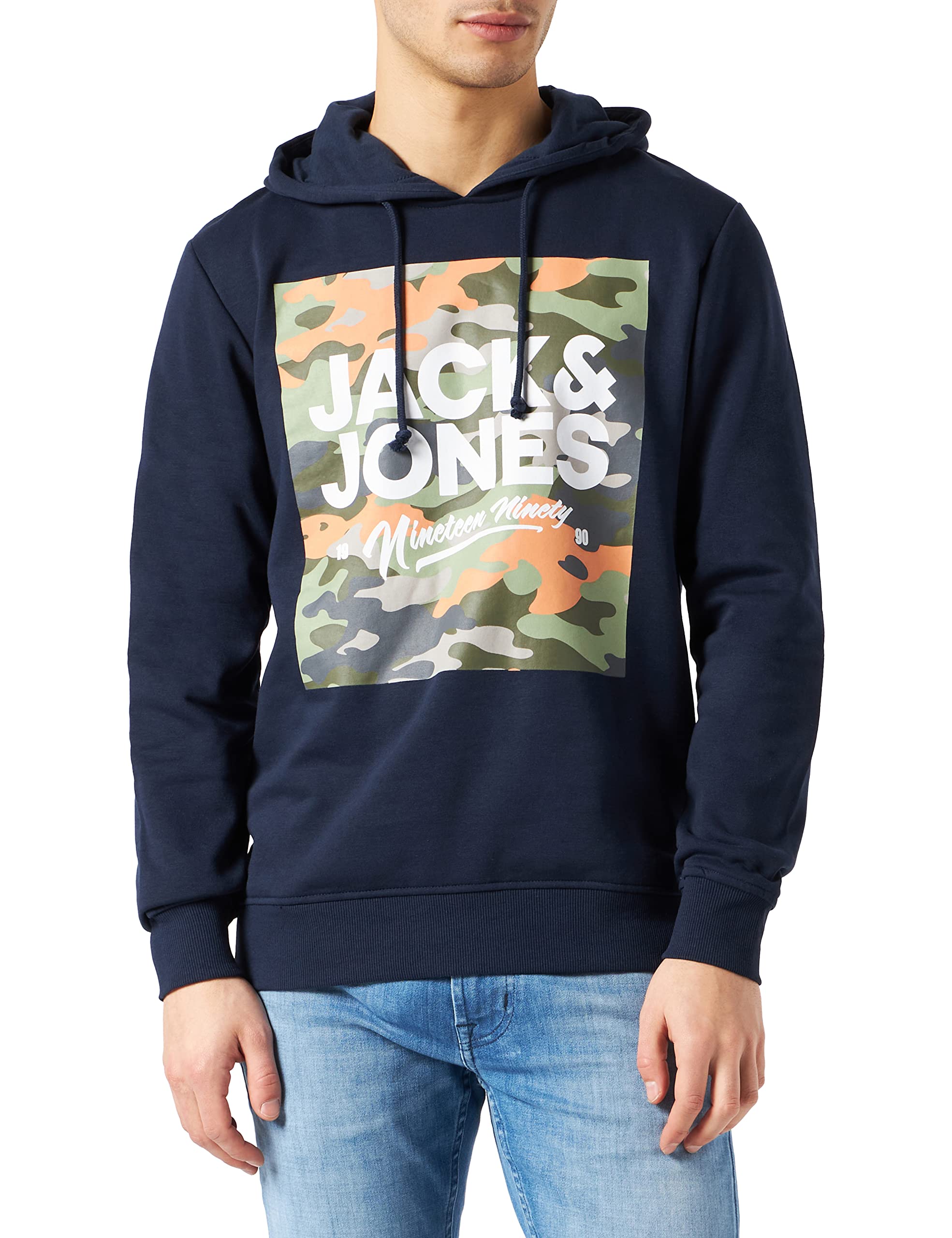 JACK & JONES Sudadera con Capucha Jjpete Shape Hombre