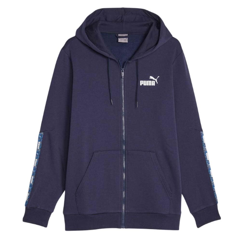 PUMA ESS Tape Camo Full-Zip Hoodie FL Sudadera Unisex Adulto