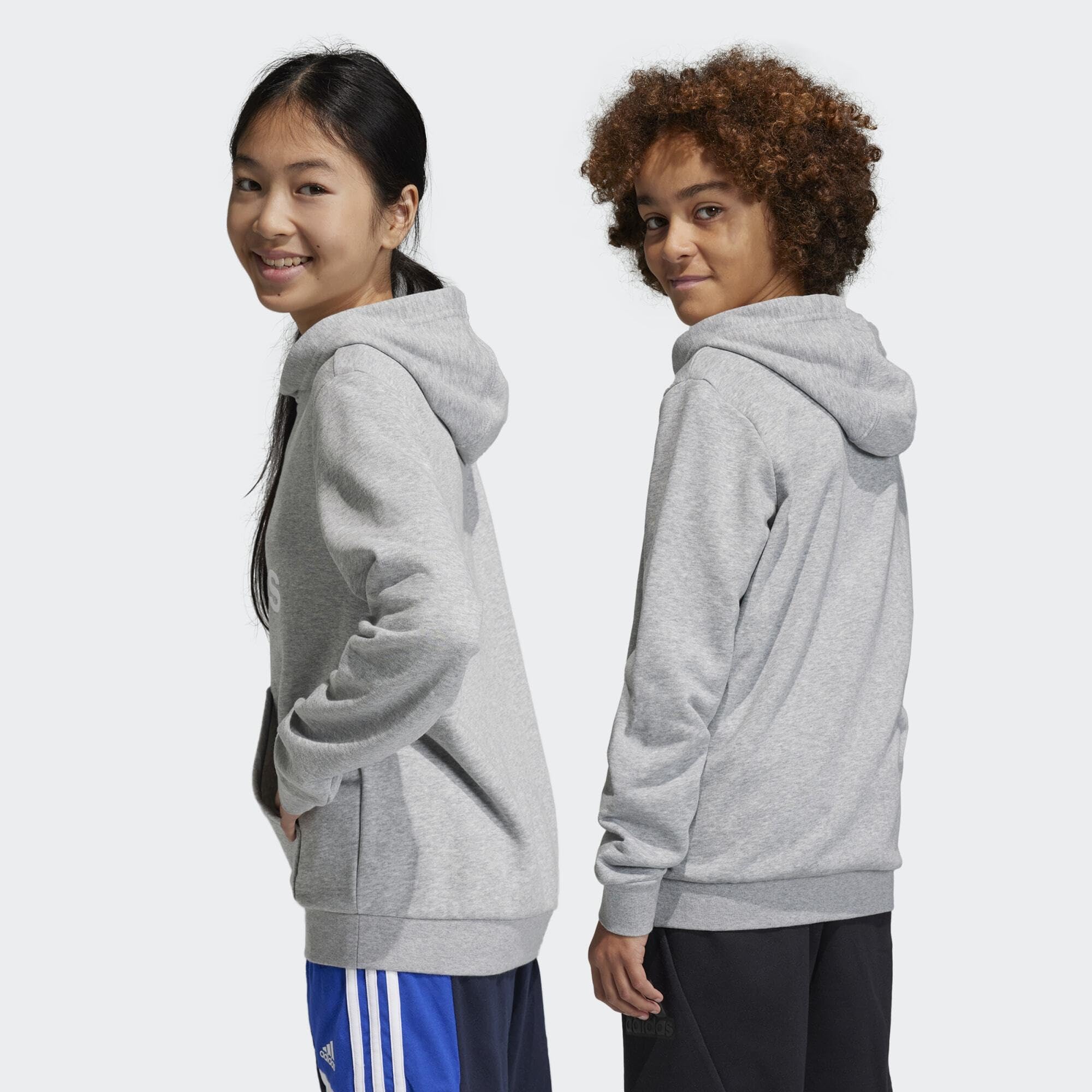 adidas Big Logo Essentials Cotton Hoodie Sudadera Unisex niños (Pack de 1)