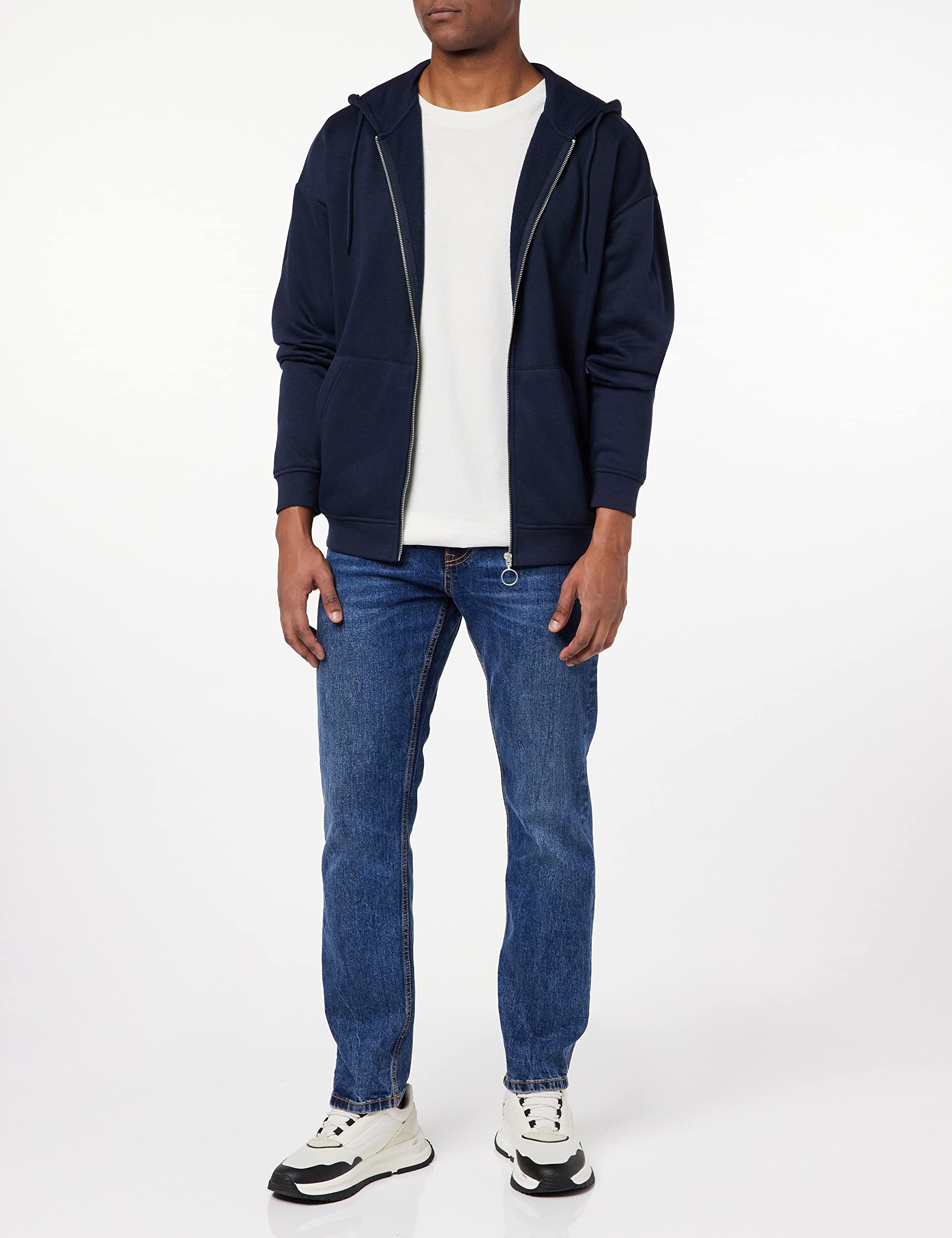 JACK & JONES Jorbrink-Sudadera con Capucha Y Cremallera Chaqueta Hombre