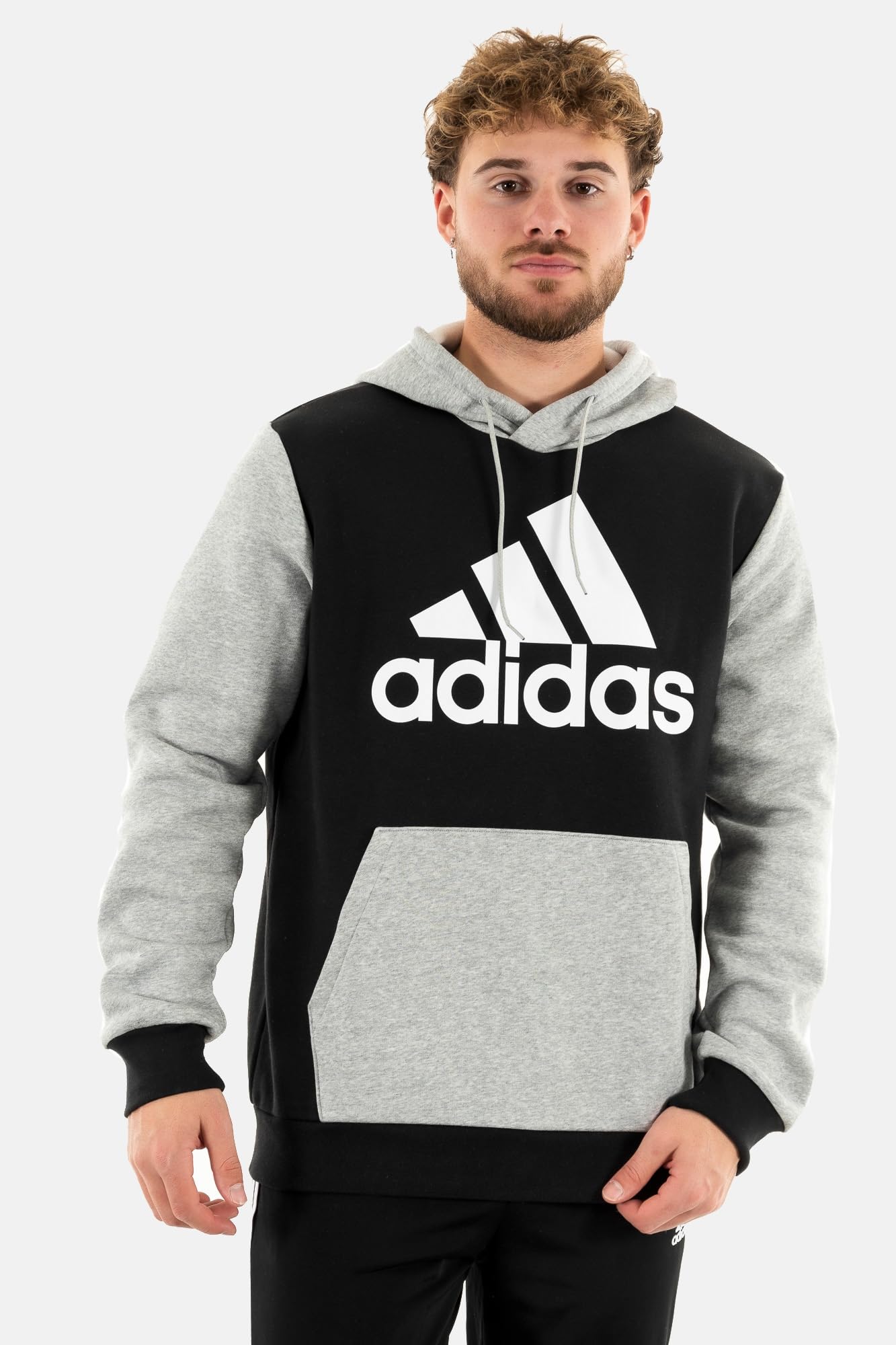 adidas Essentials Fleece Big Logo Hoodie Sudadera con Capucha para Hombre