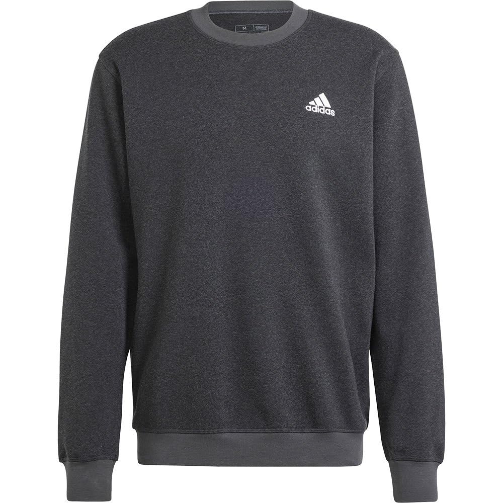adidas Seasonal Essentials Sweater Sudadera, Black Melange, M Men's