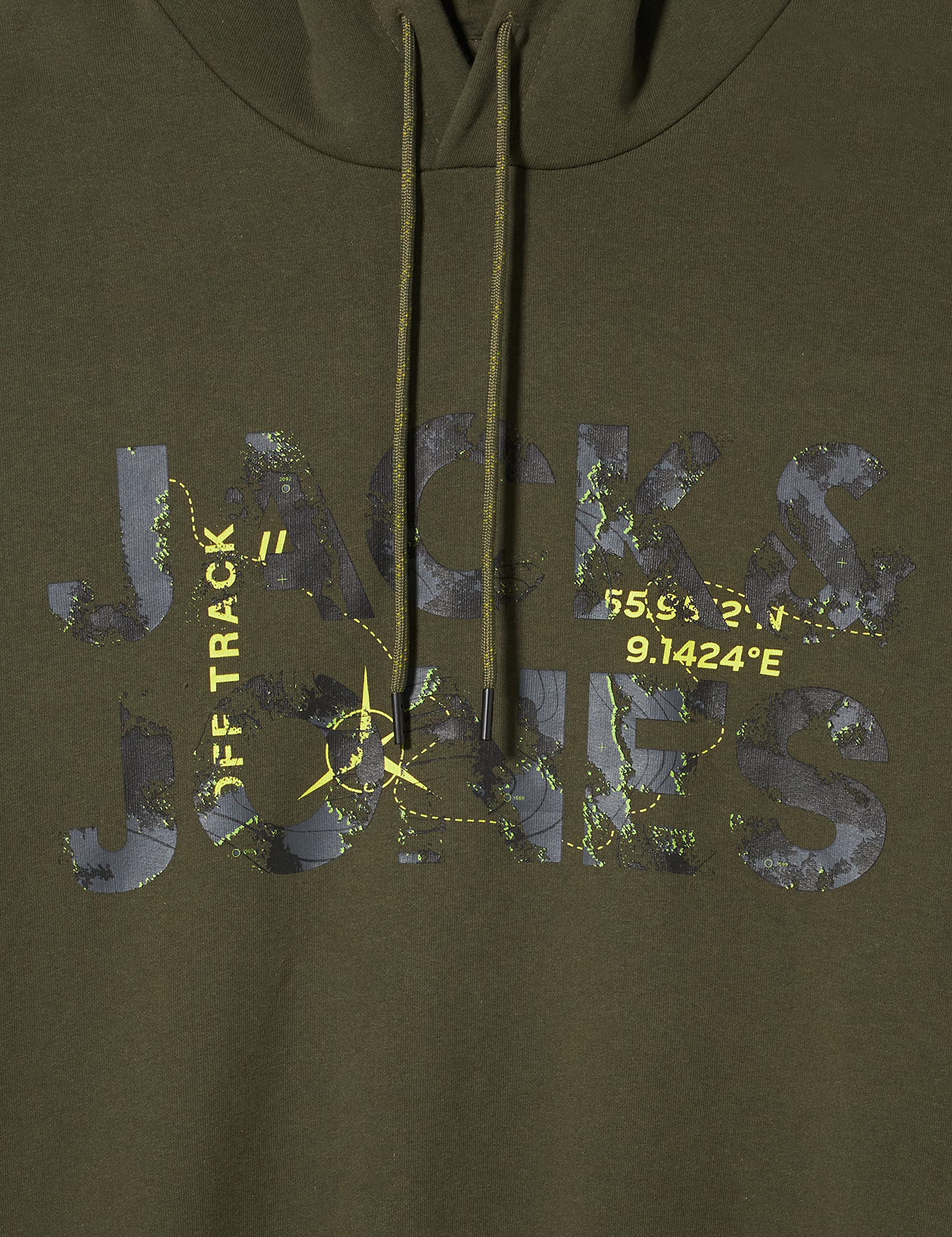 JACK&JONES PLUS Jcotech Logo-Sudadera con Capucha Hombre
