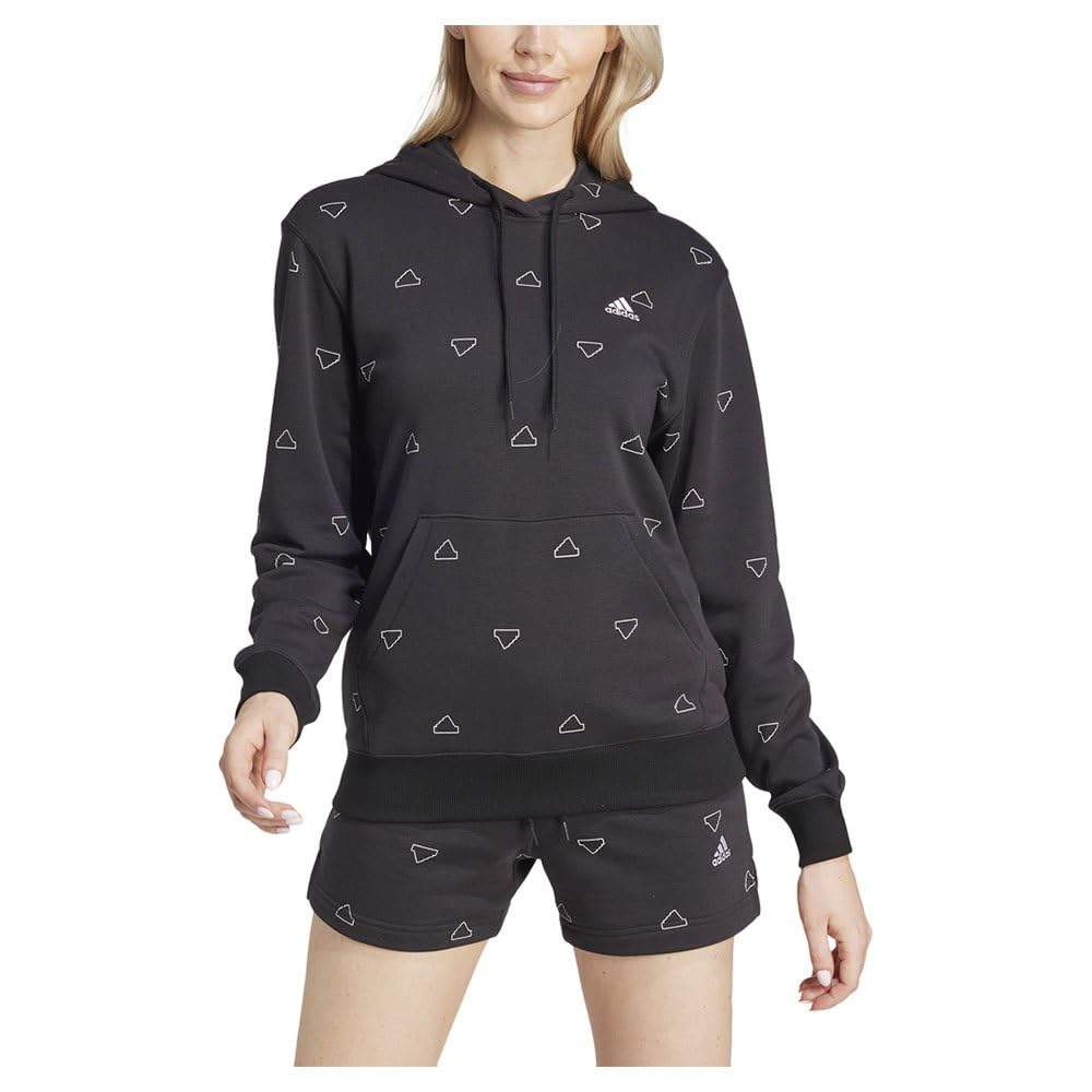 adidas Essentials Monogram Regular French Terry Graphic Hoodie Sudadera Mujer