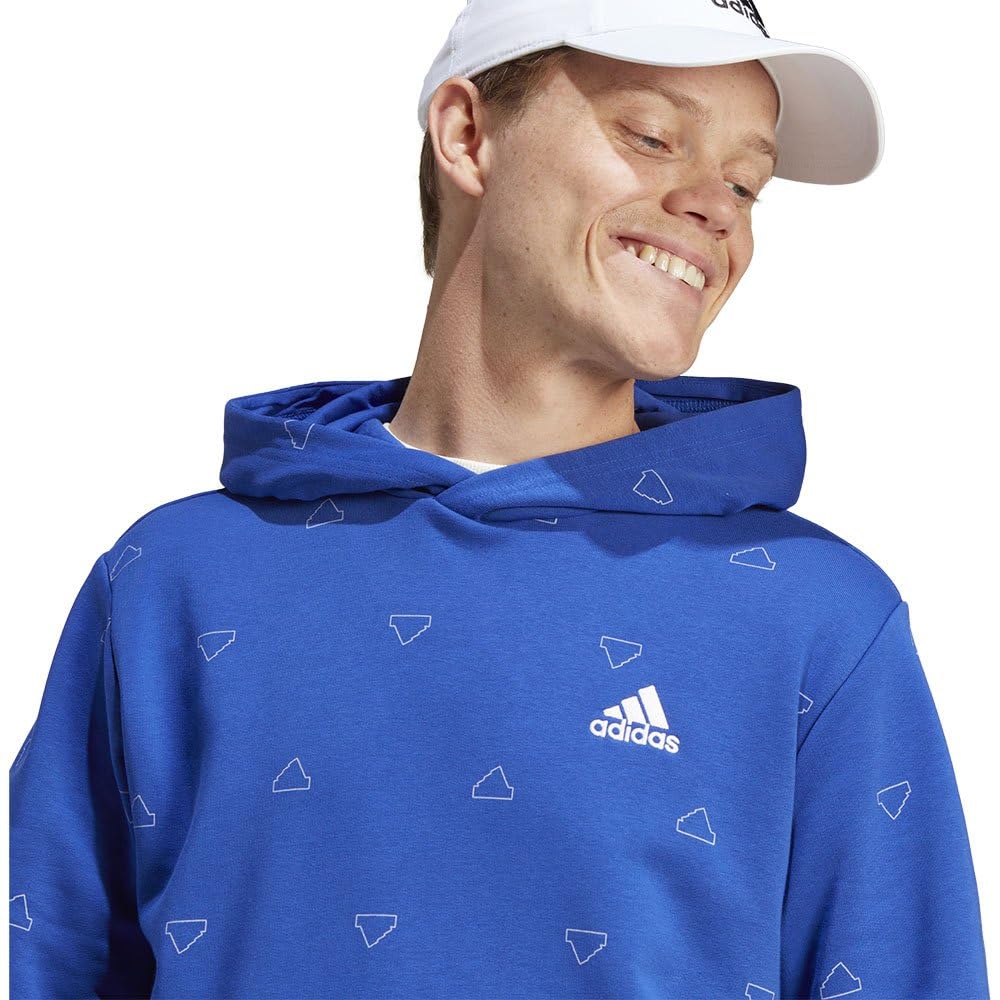 adidas Seasonal Essentials Monogram Graphic Hoodie Sudadera Hombre