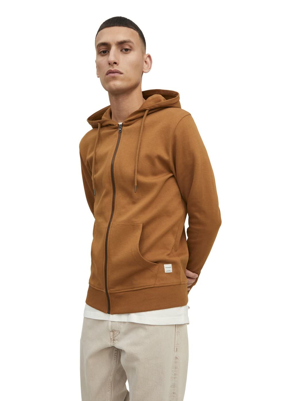 Jack & Jones Jjebasic Sweat Zip Hood Noos Sudadera con Capucha de Deporte para Hombre
