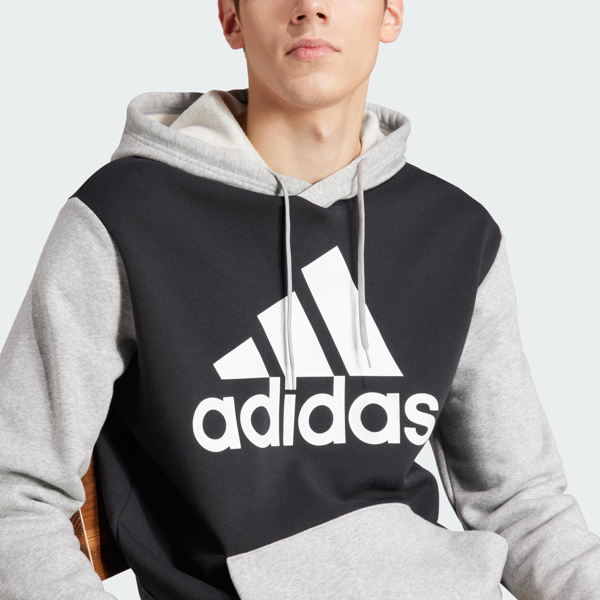 adidas Essentials Fleece Big Logo Hoodie Sudadera con Capucha para Hombre