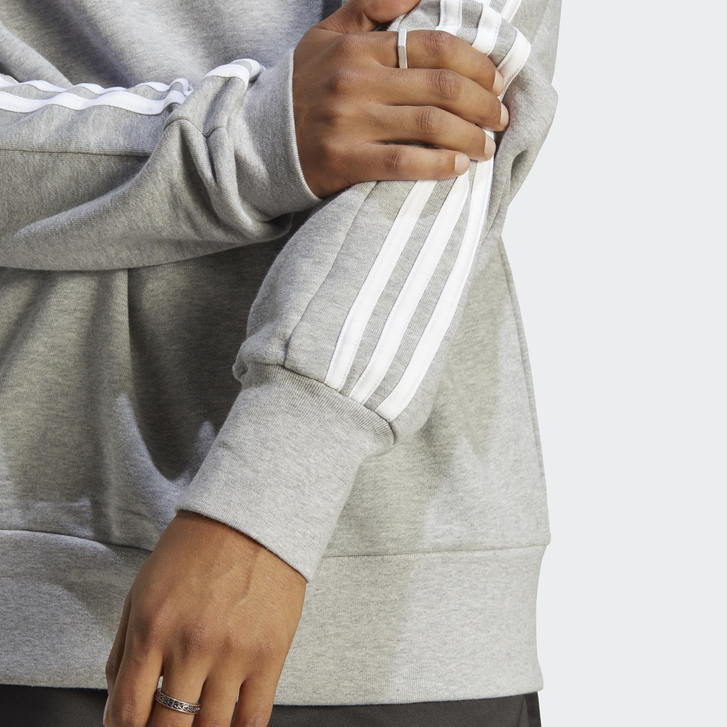 adidas Essentials French Terry 3-Stripes Sweatshirt Sweatshirt Hombre (Pack de 1)