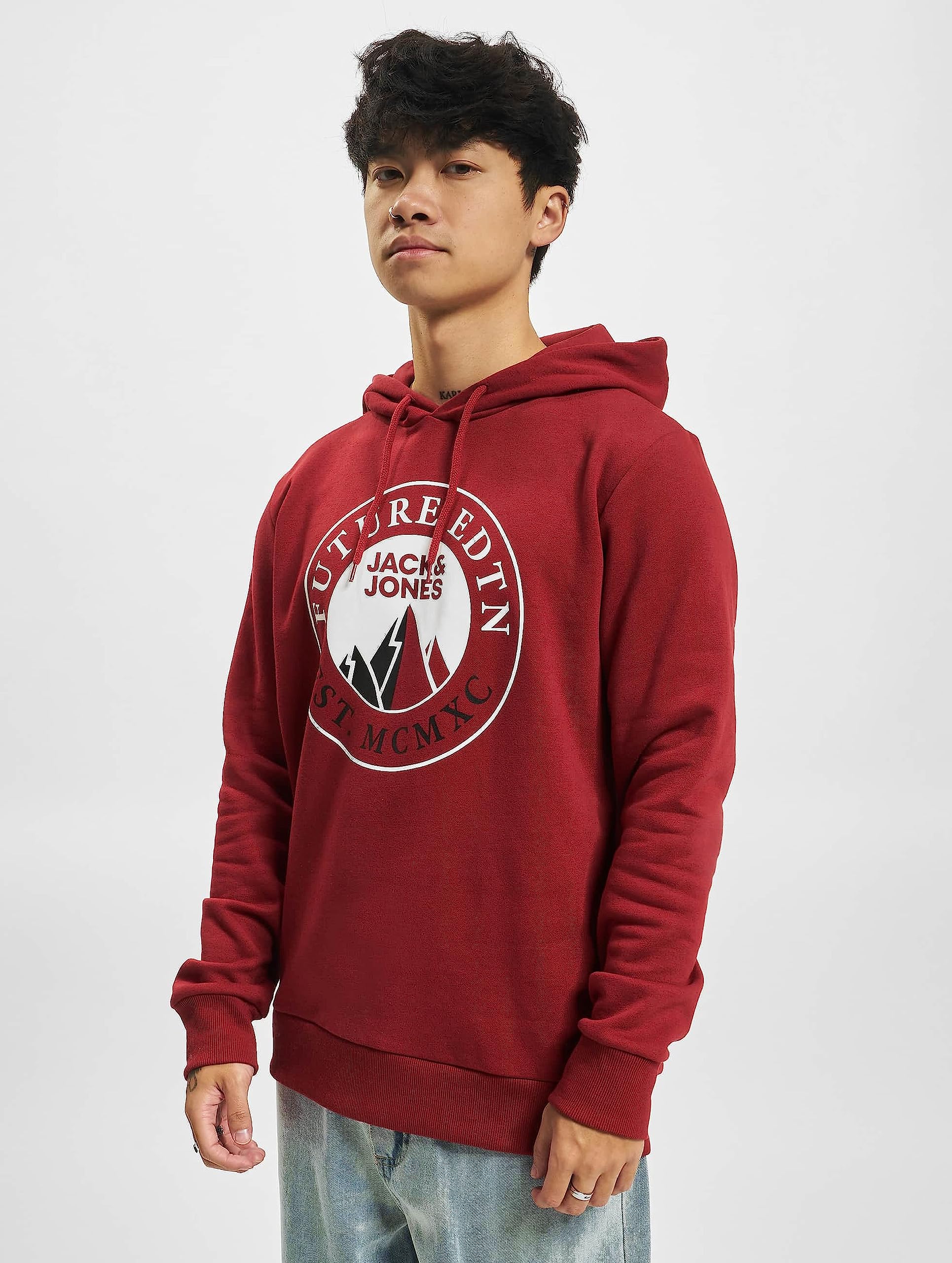 Jack & Jones Jcoisiah-Sudadera con Capucha Hombre