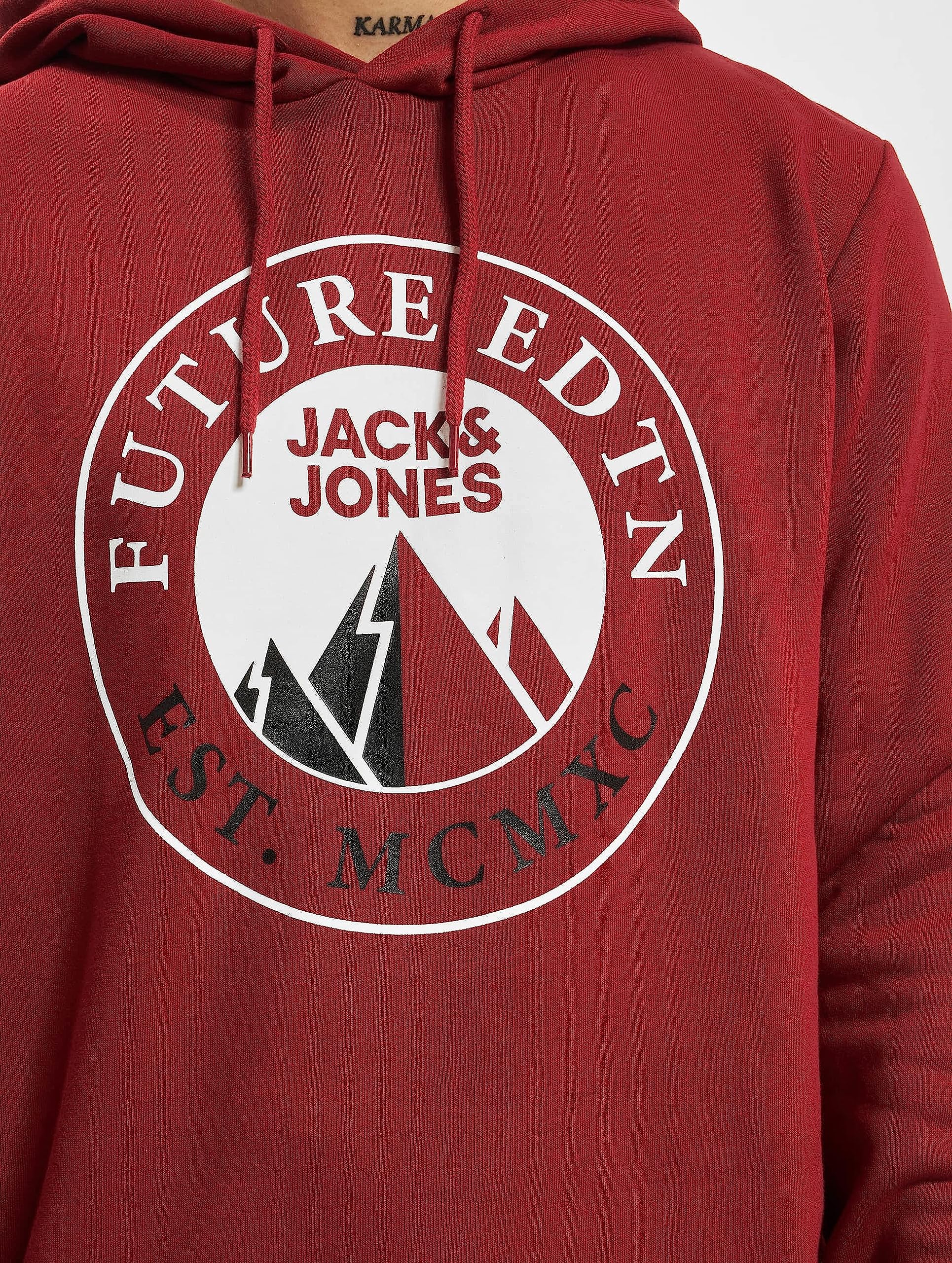 Jack & Jones Jcoisiah-Sudadera con Capucha Hombre
