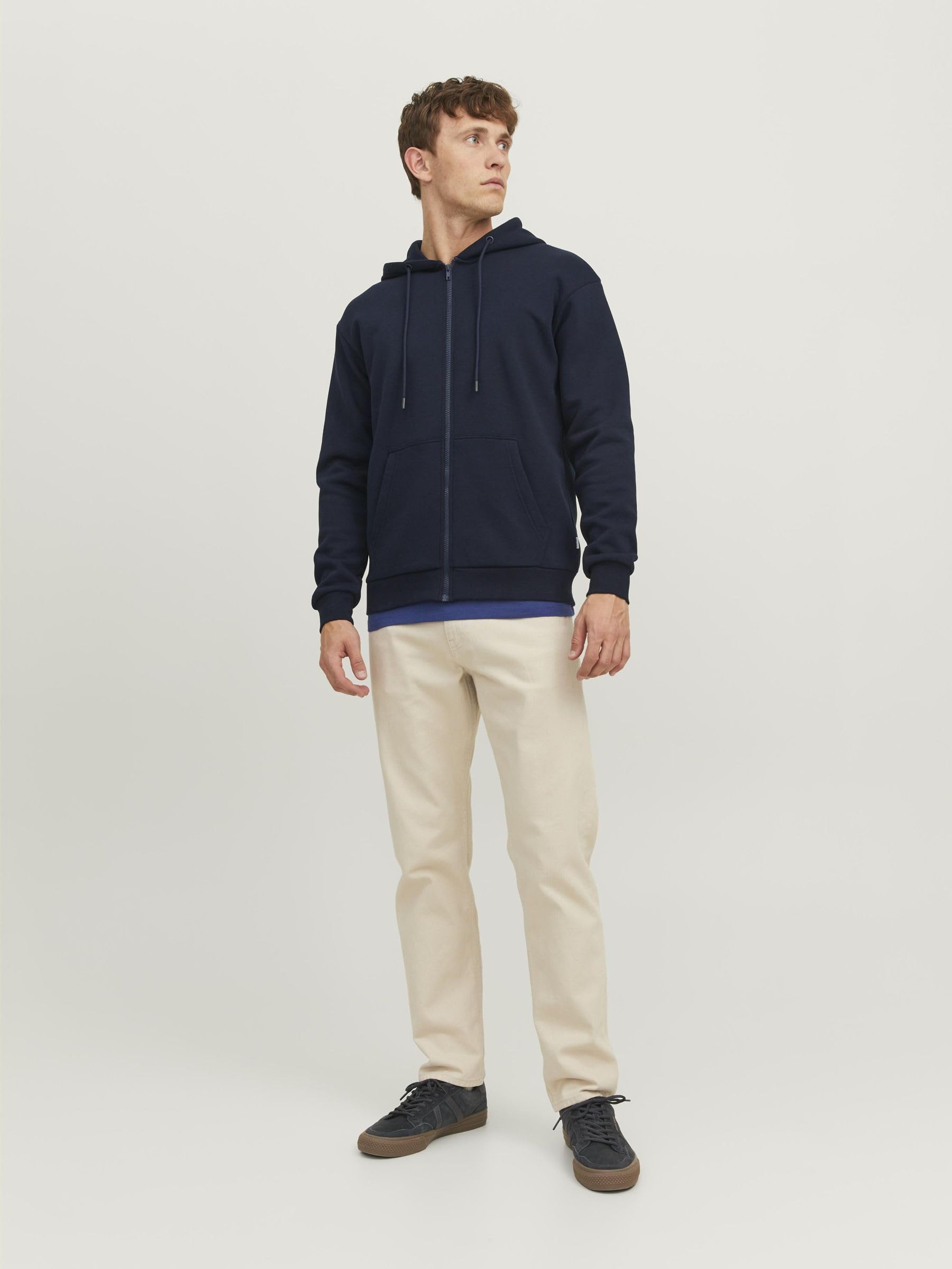 Jack & Jones Zip Hoodie Plain Zip Hoodie