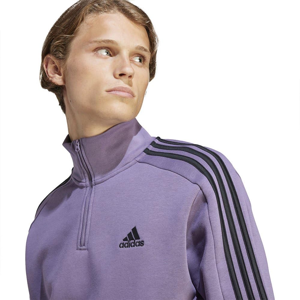 adidas Essentials Fleece 3-Stripes 1/4-zip Sweatshirt Sudadera Hombre