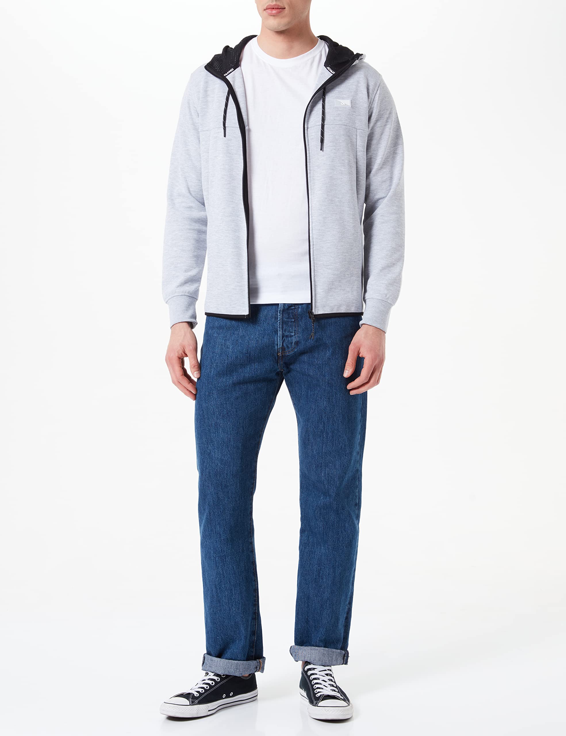 Jack & Jones Jcoair Sweat Zip Hood Sn Chaqueta para Hombre