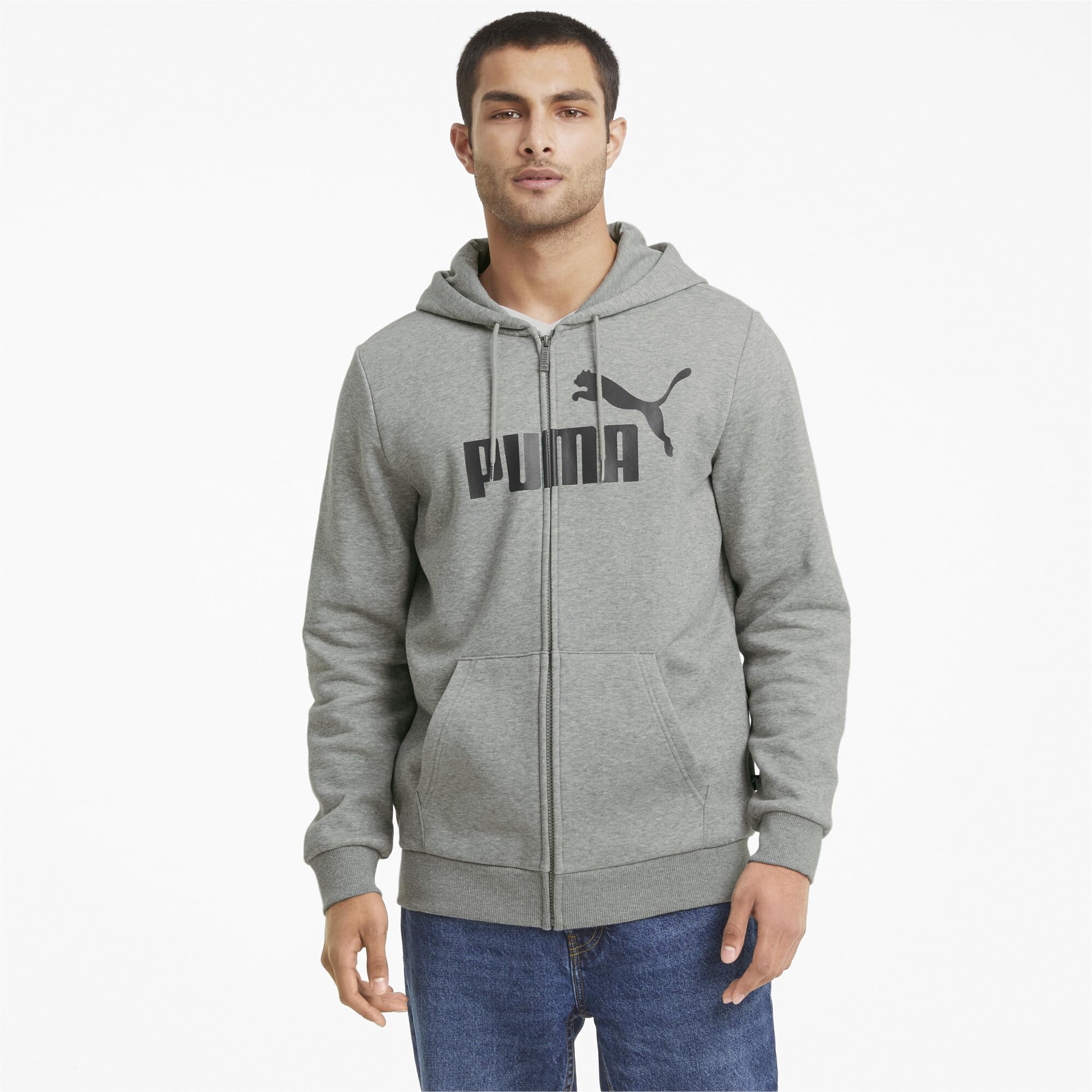 PUMA ESS Big Logo FZ Hoodie FL Sudadera Hombre