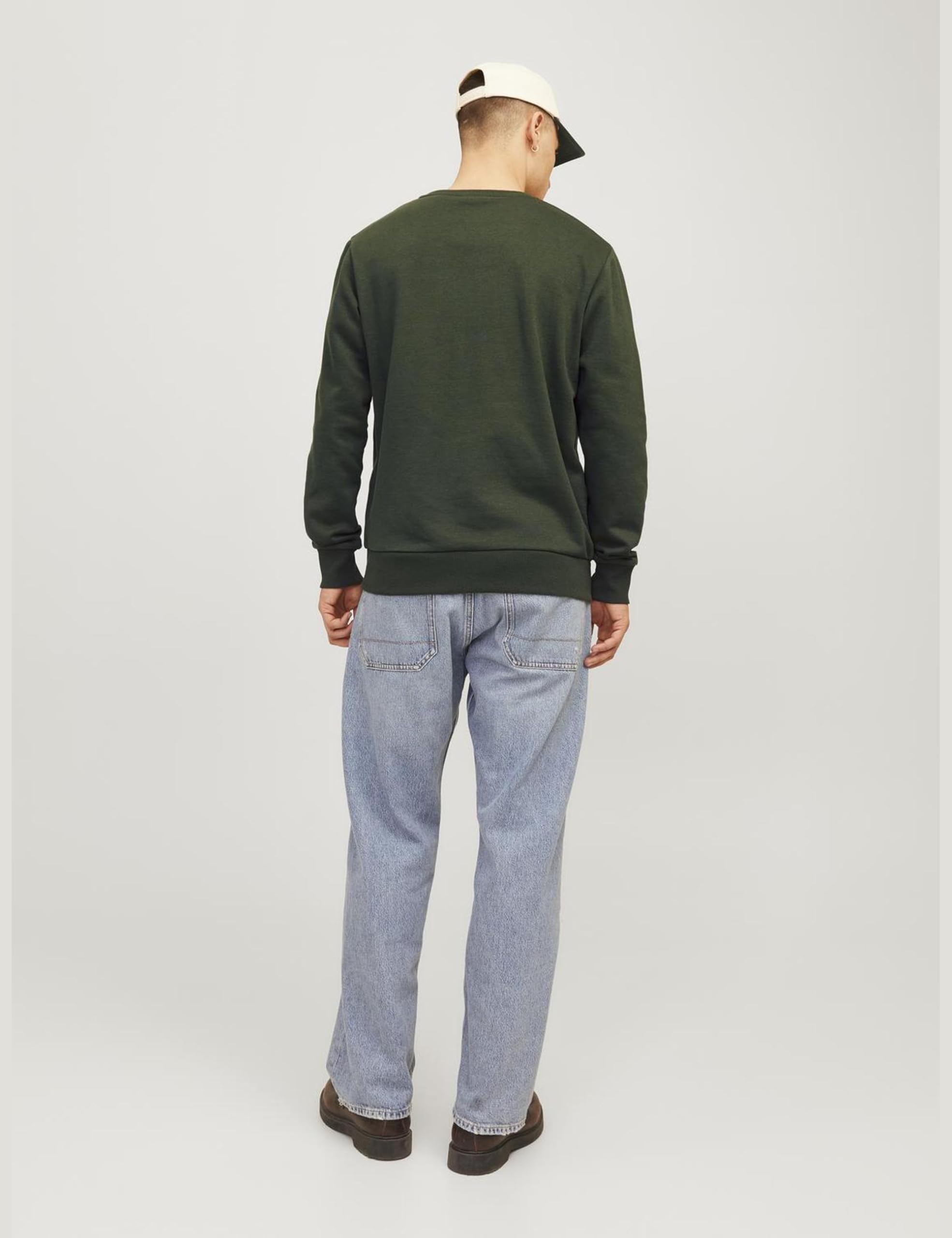 Jack & Jones Jjferris-Sudadera con Cuello Redondo Hombre