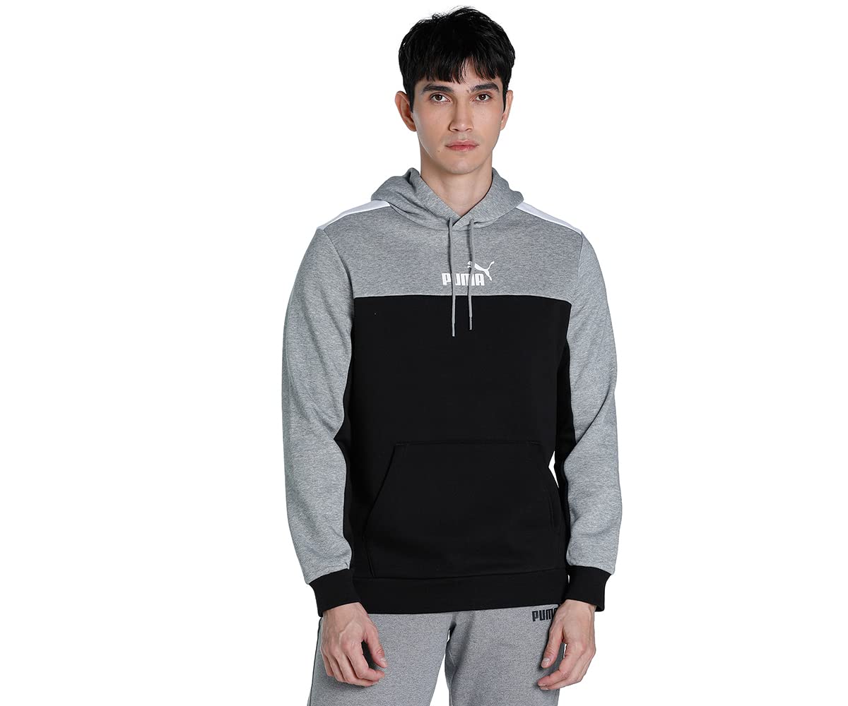 PUMA ESS+ Block Hoodie FL Sudadera Hombre