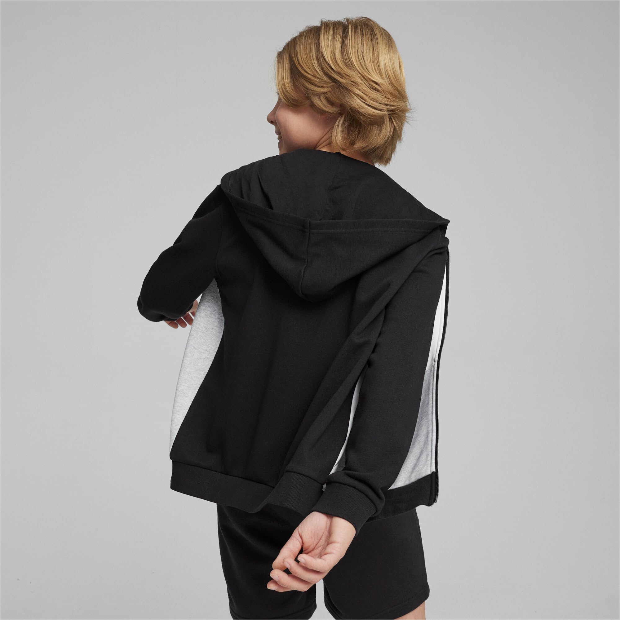 PUMA Power Colorblock Full-Zip Hoodie TR B Sudor Unisex Adulto