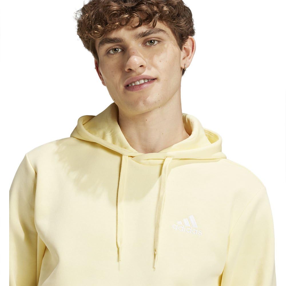adidas Essentials Fleece Hoodie Sudadera con capucha, Almost Yellow, XL Hombre