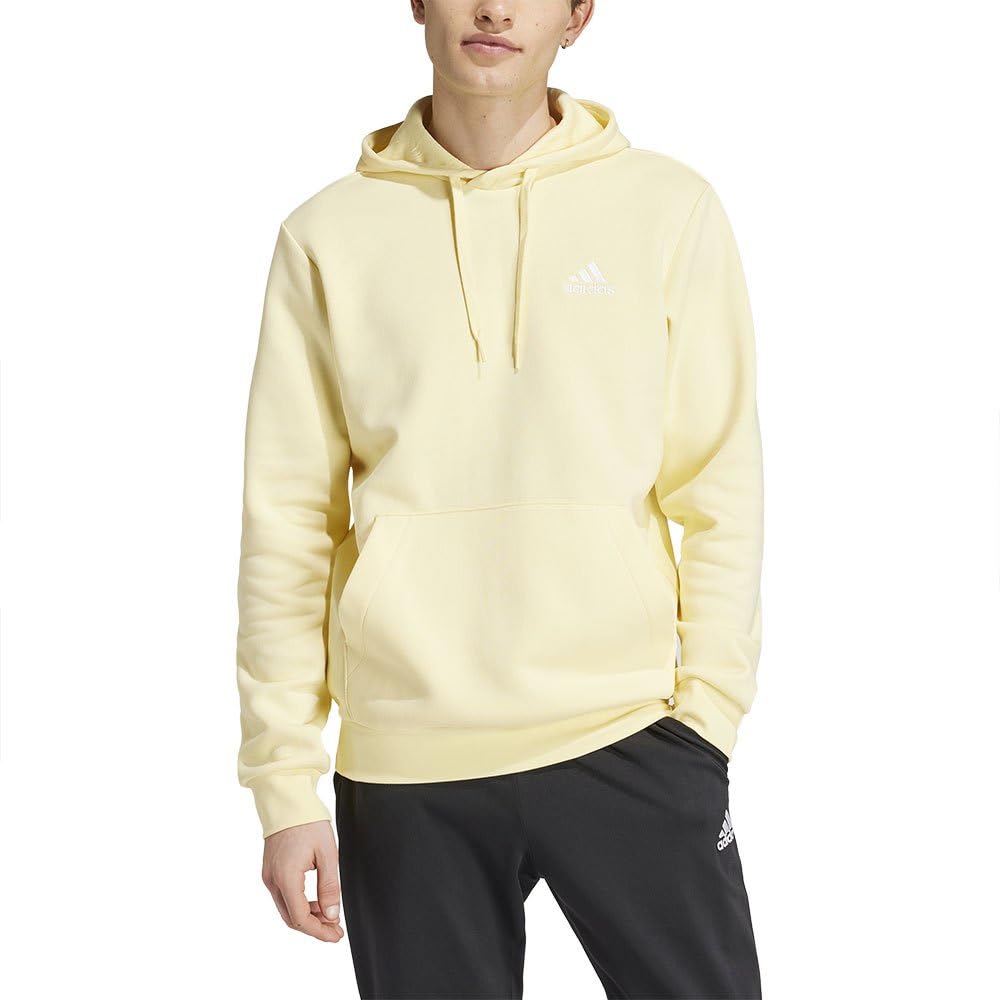adidas Essentials Fleece Hoodie Sudadera con capucha, Almost Yellow, XL Hombre